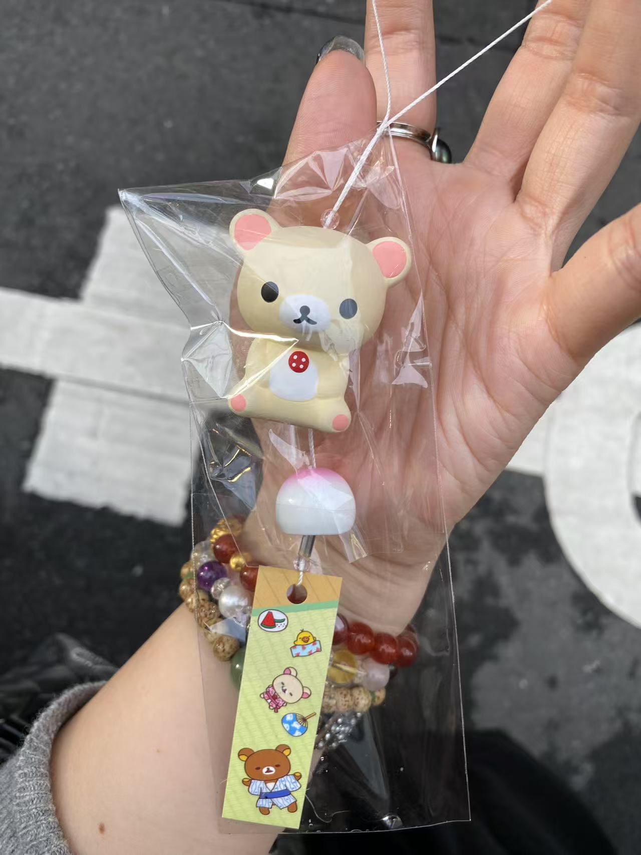 轻松熊白色熊妹浅草寺 风铃