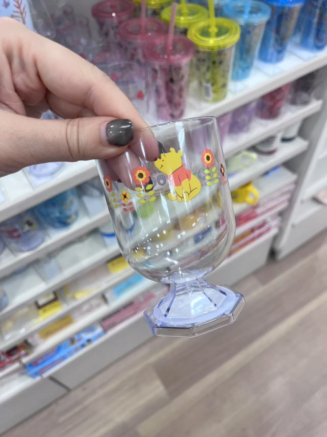噗噗维尼花朵 高脚杯