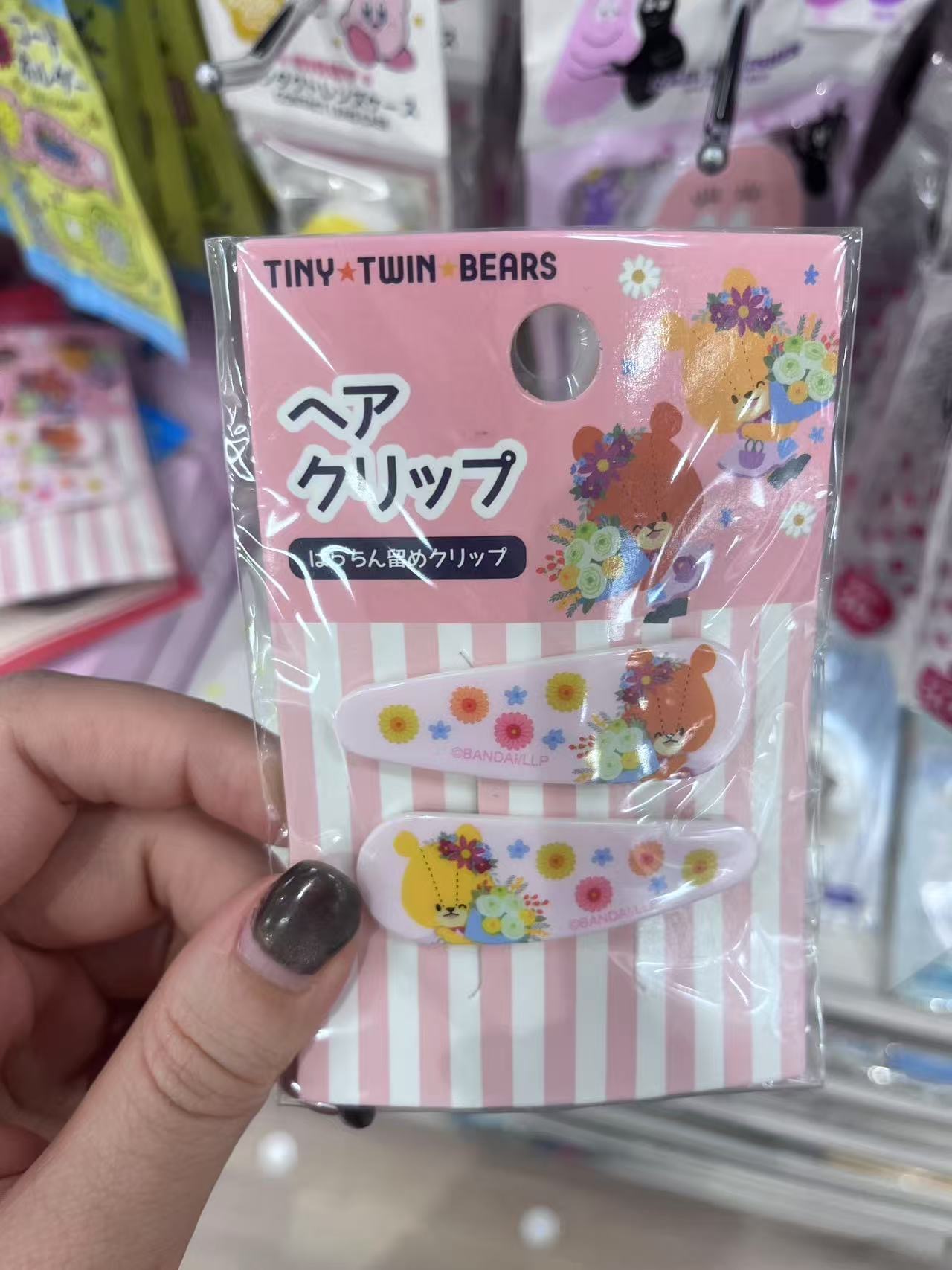 可爱小熊头夹