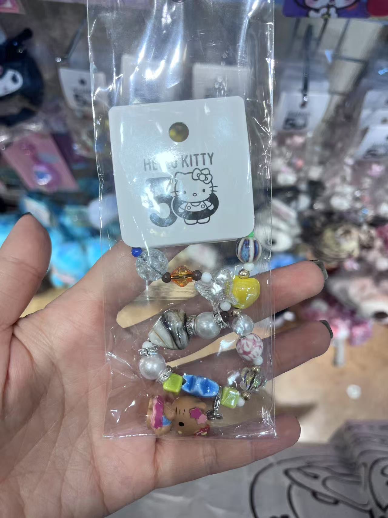 黑皮kt粉裙子 贝壳配饰 手机链