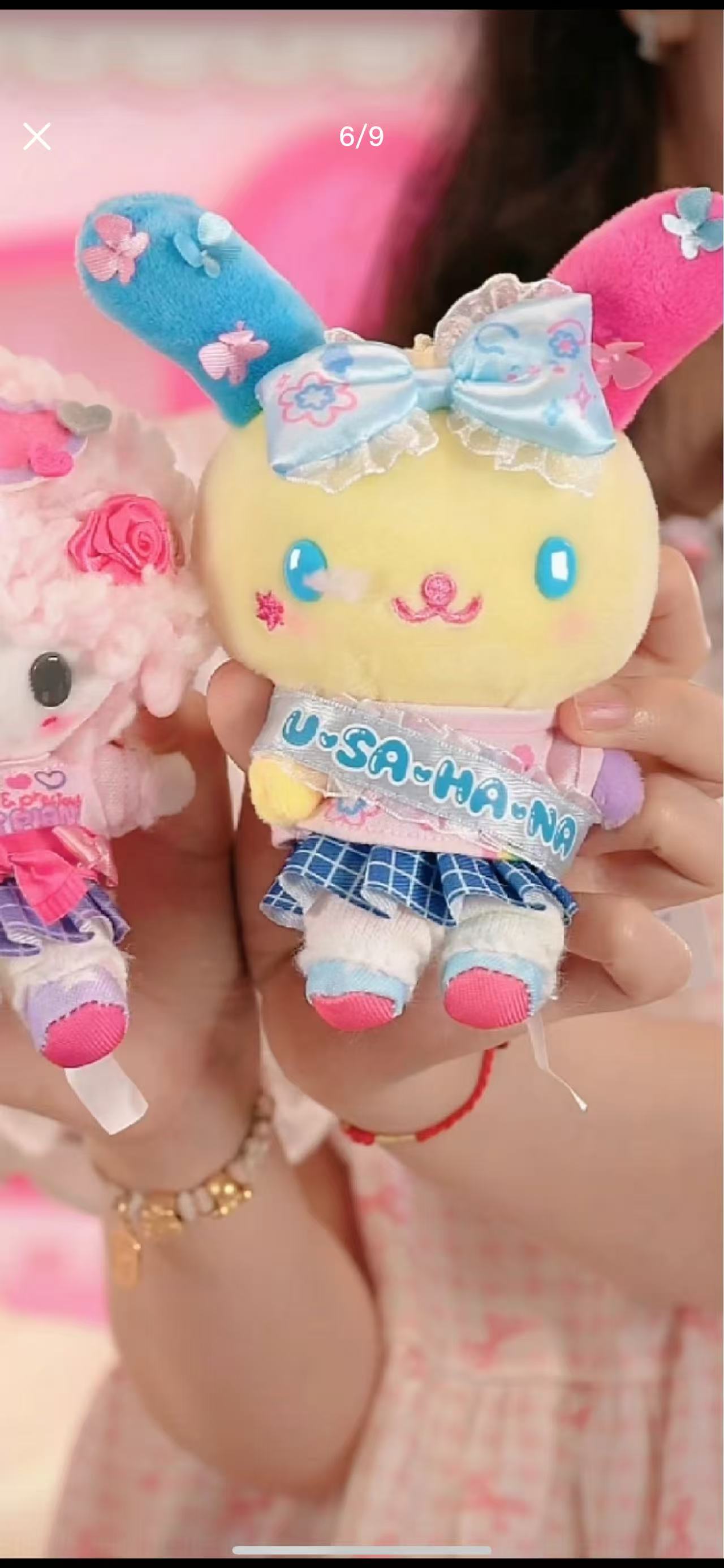 学园系列花小兔挂件