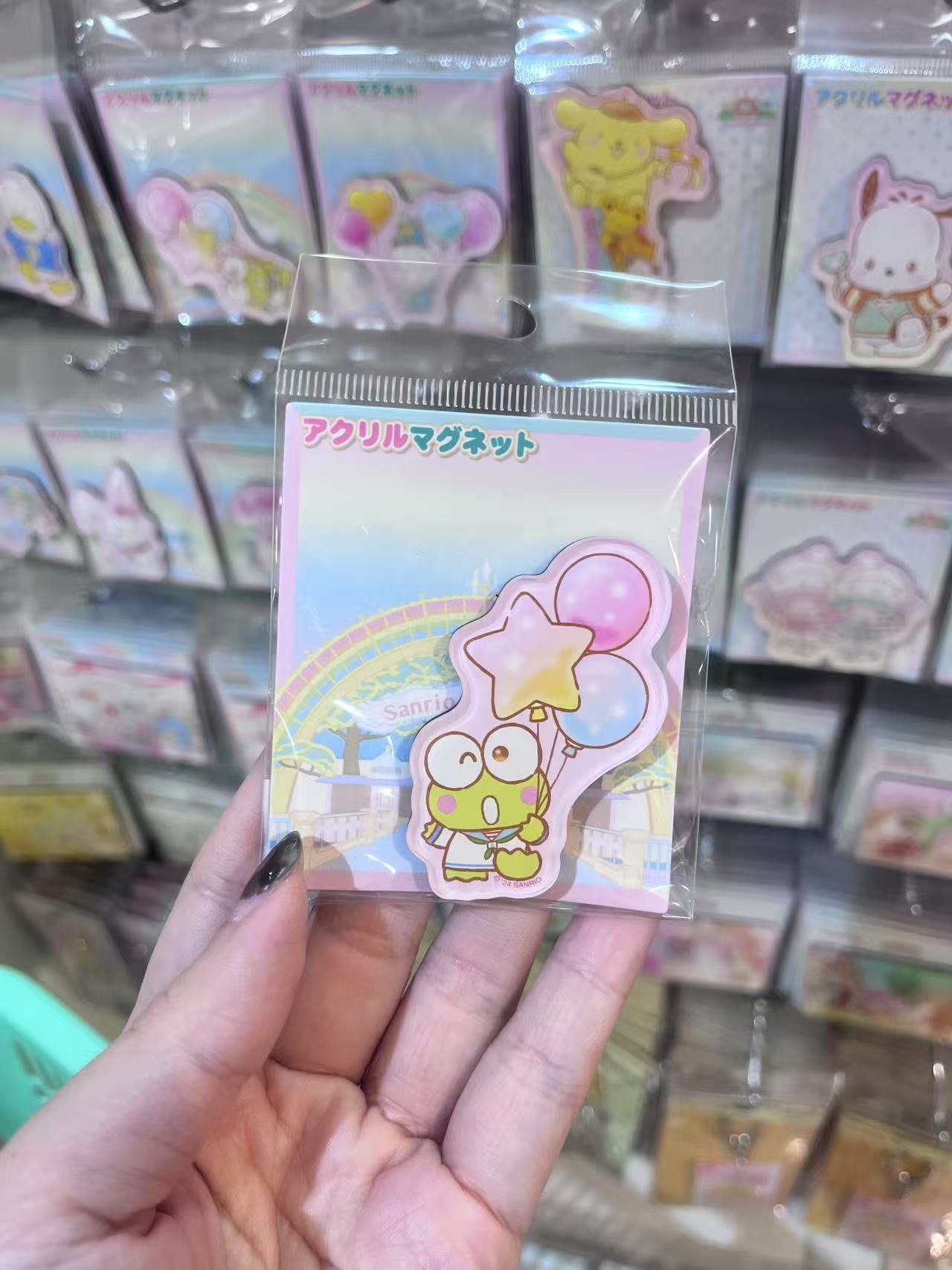 三丽欧 青蛙 手拿气球 冰箱贴