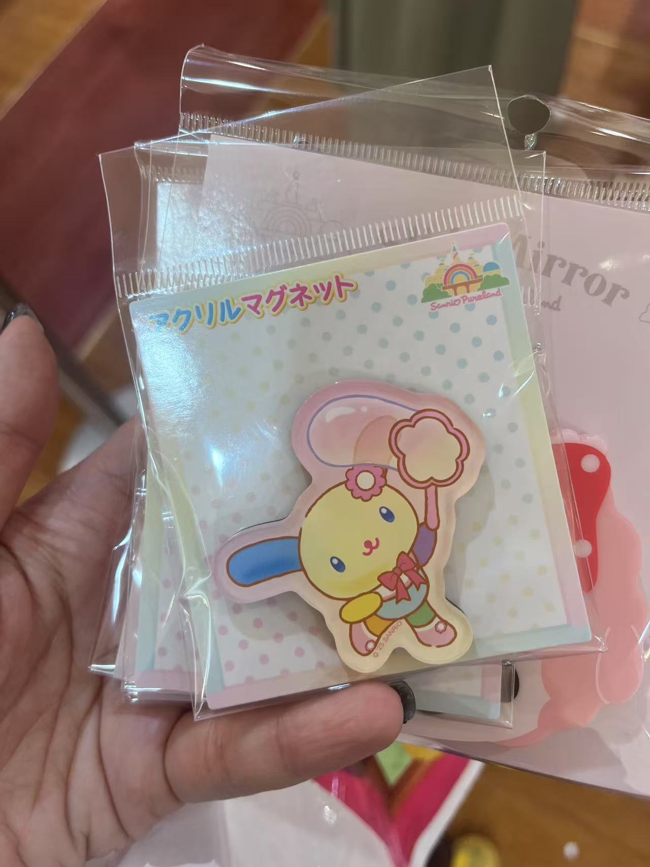 三丽欧 花小兔 粉色蝴蝶结 异色耳朵