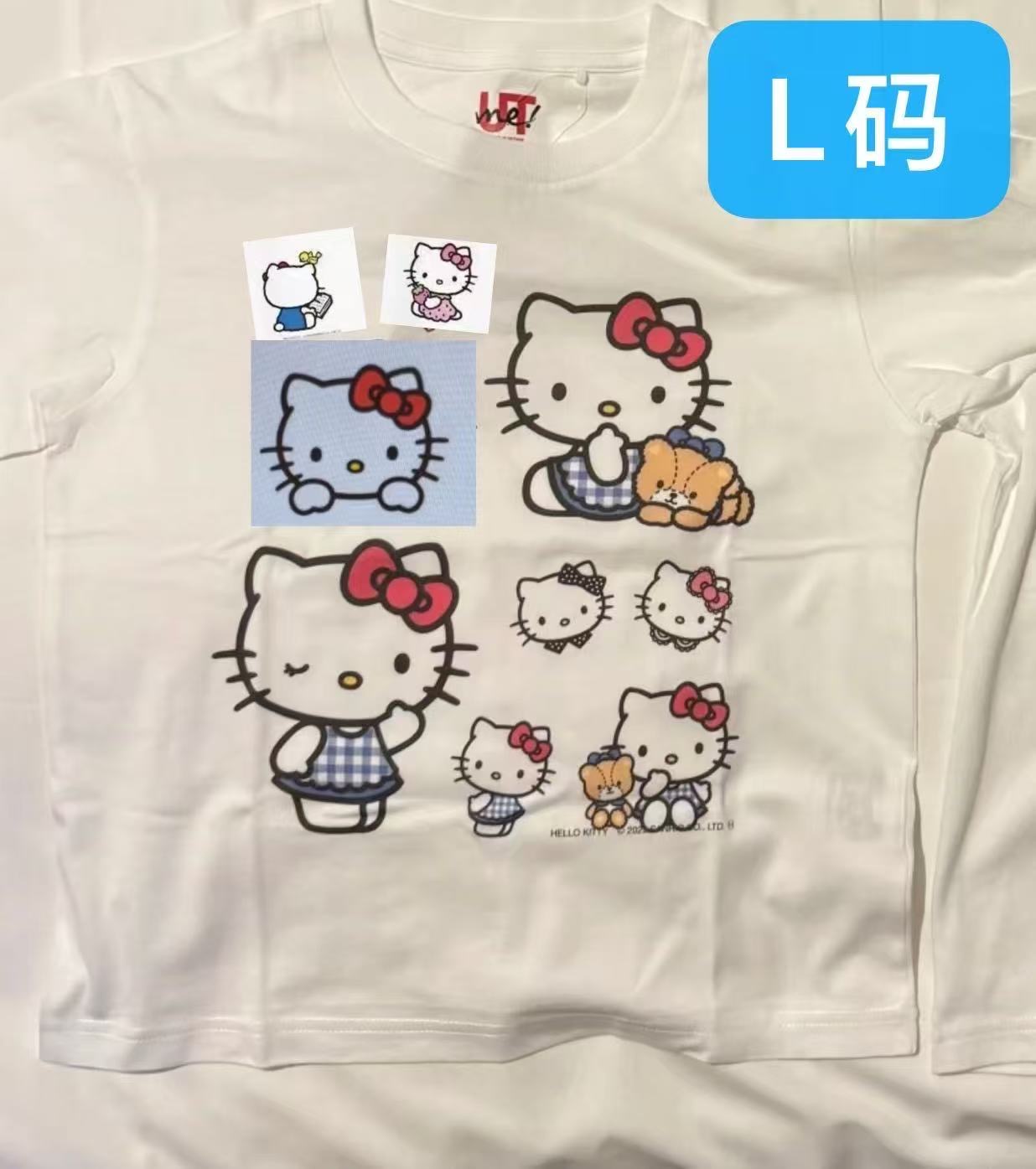 优衣库kt猫定制白t L码