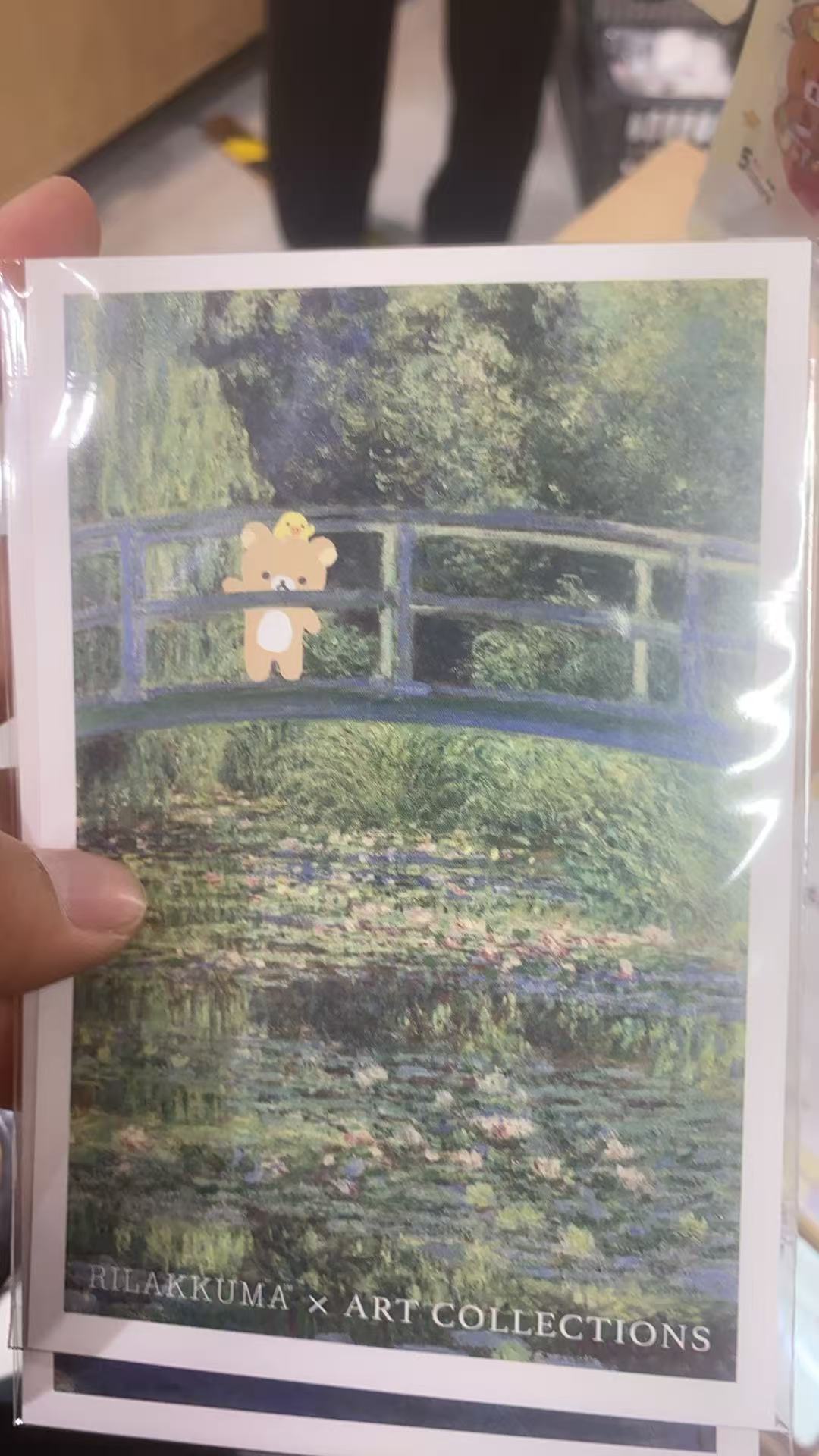 大阪 轻松熊 熊哥站桥头 卡片 