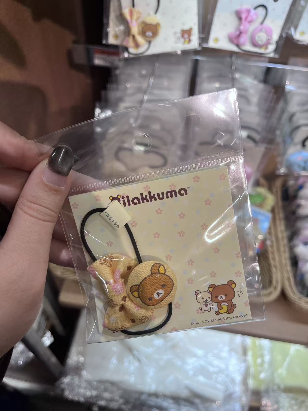 大阪轻松熊  圆形 蝴蝶结 头花 