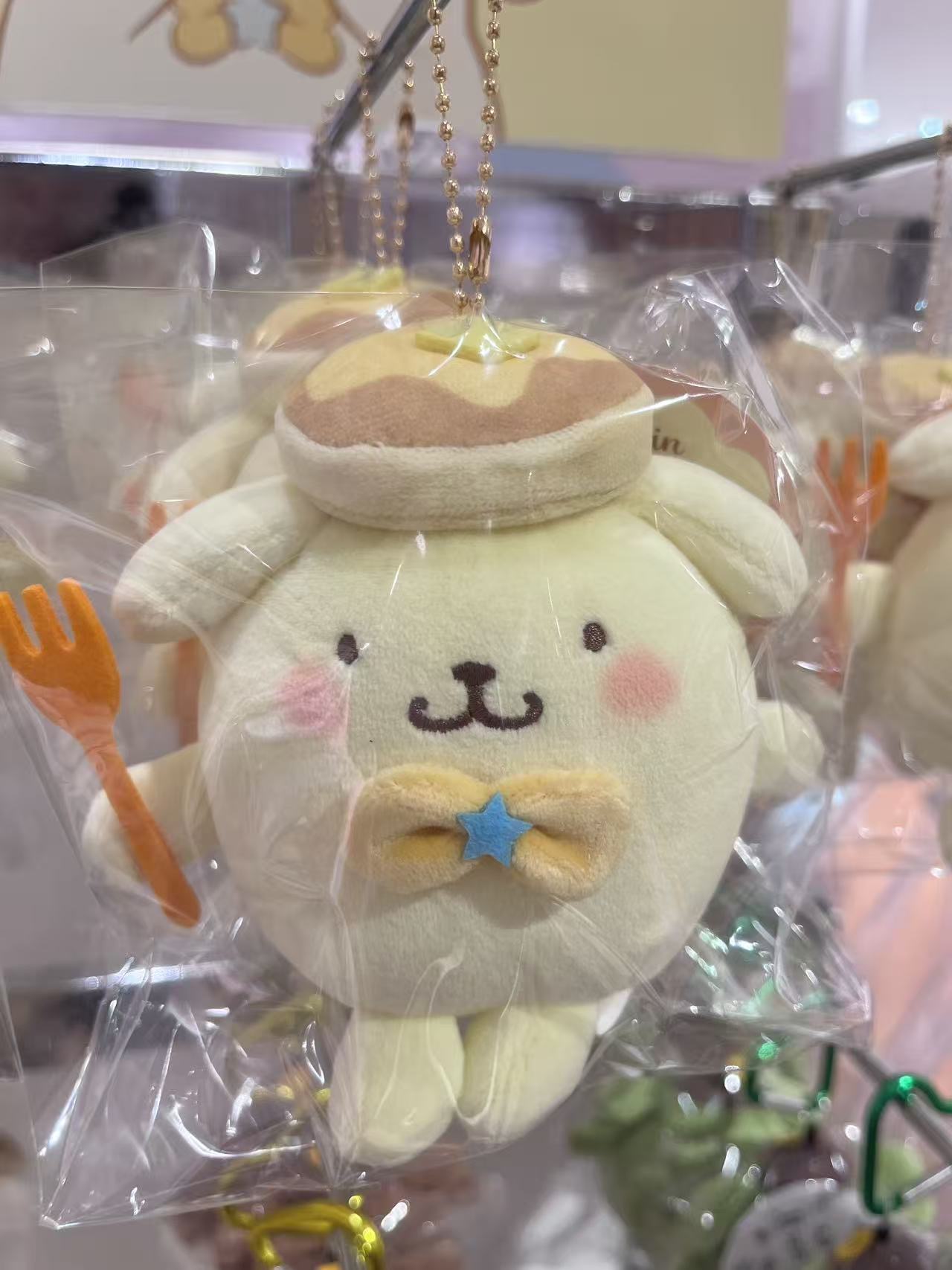 手拿叉子 黄色领结 布丁狗 挂件