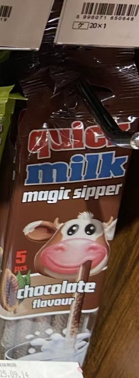 可吸牛奶 巧克力糖 5根