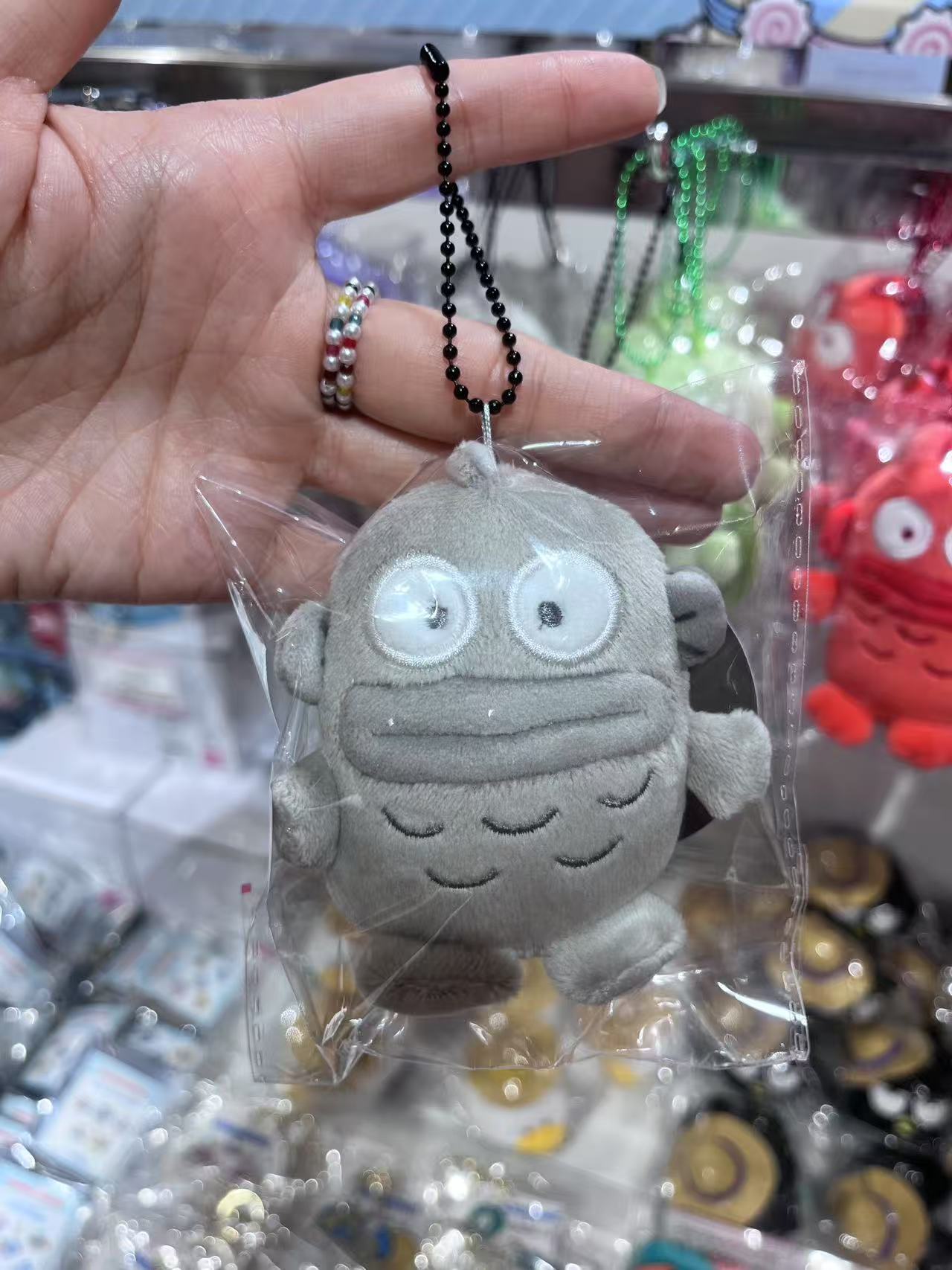 三丽欧 彩色系列丑鱼——灰色 毛绒挂件