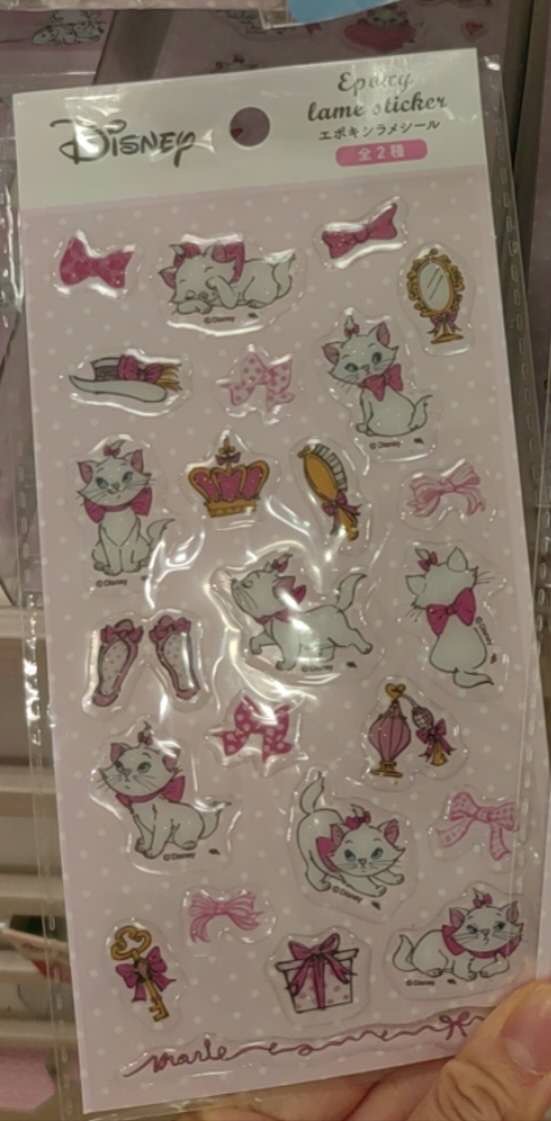 迪士尼 小猫图案 贴纸