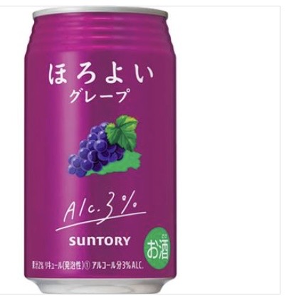 SUNTORY葡萄味 含3%酒精