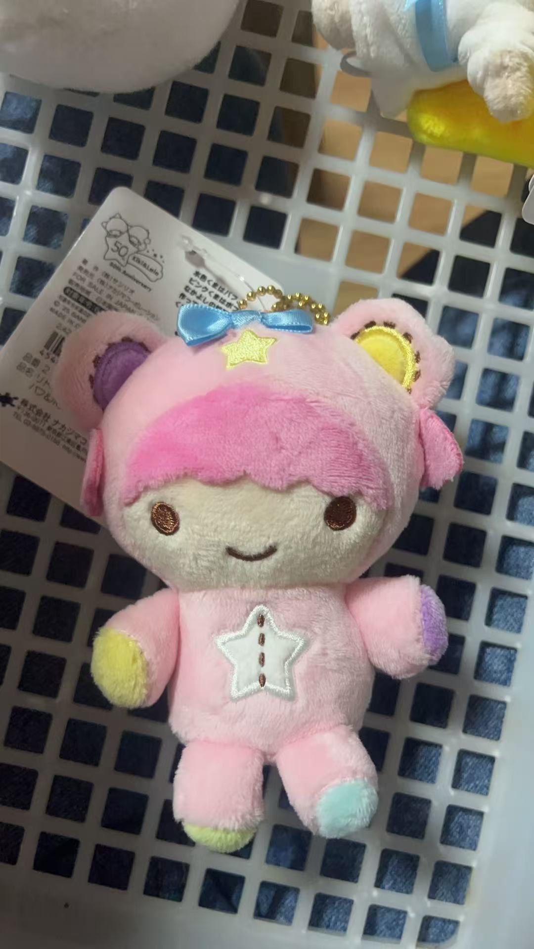 双子星小天使粉色睡衣玩偶 挂件