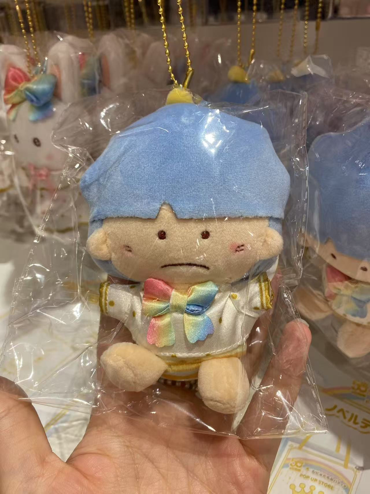 Kts  三丽欧 双子星 蓝色头发 彩色领结 挂件