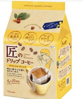0710混合 滴滤咖啡黄色袋片岡物産 