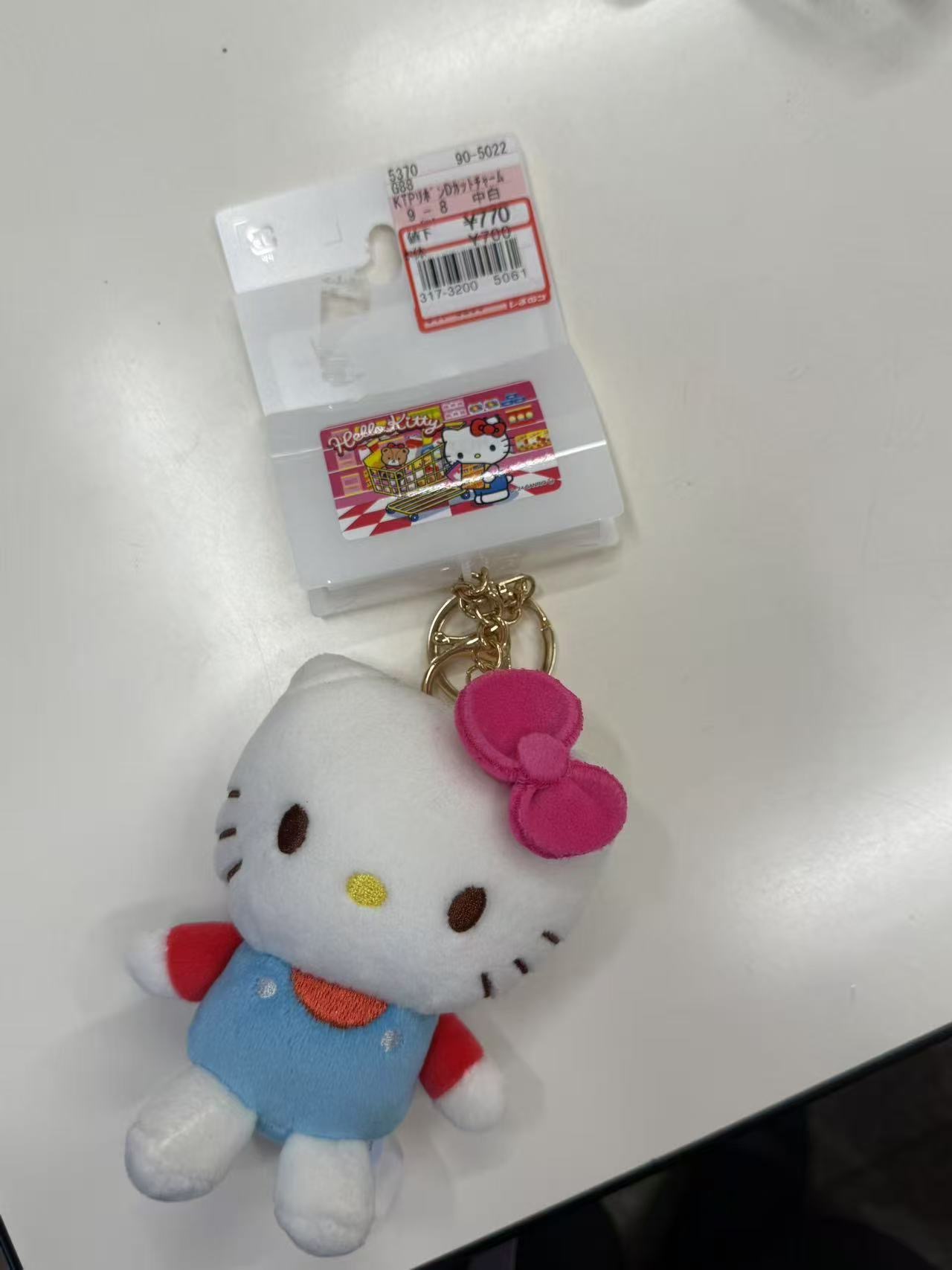 蓝色背心粉蝴蝶结Kt挂件