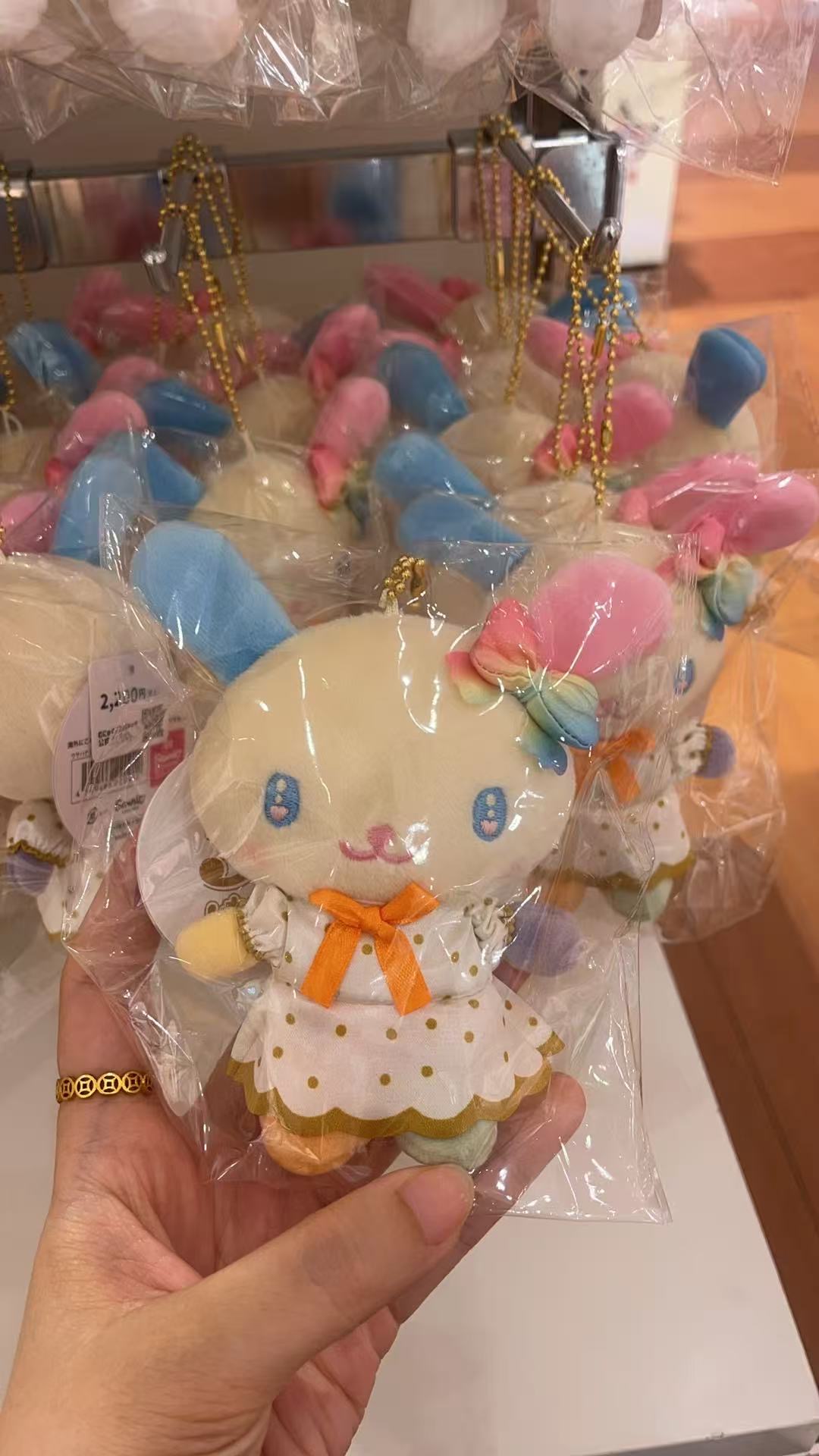 0716三丽鸥花小兔 波点裙子 挂件