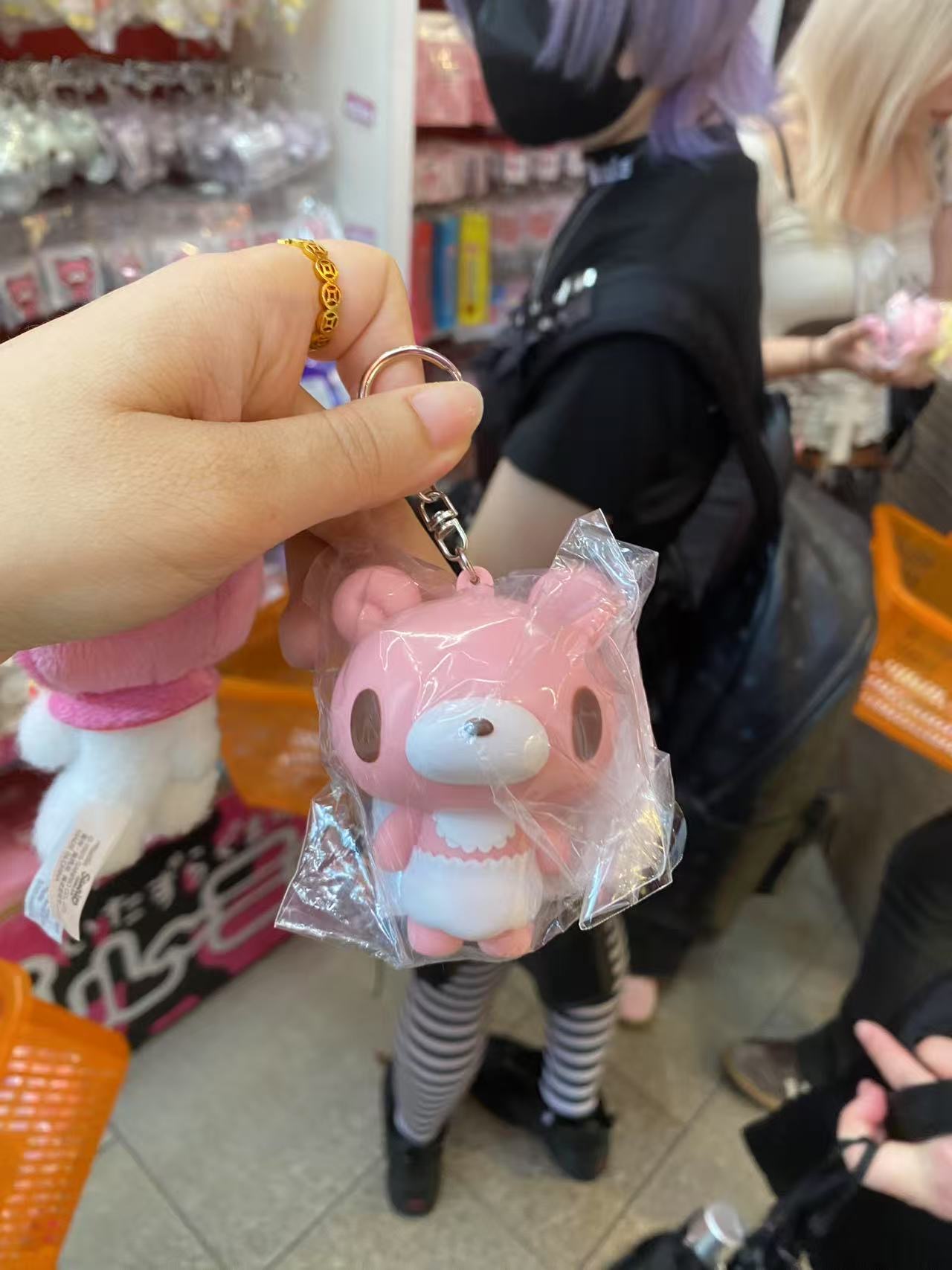 0716婴儿暴力熊 粉色 挂件mini