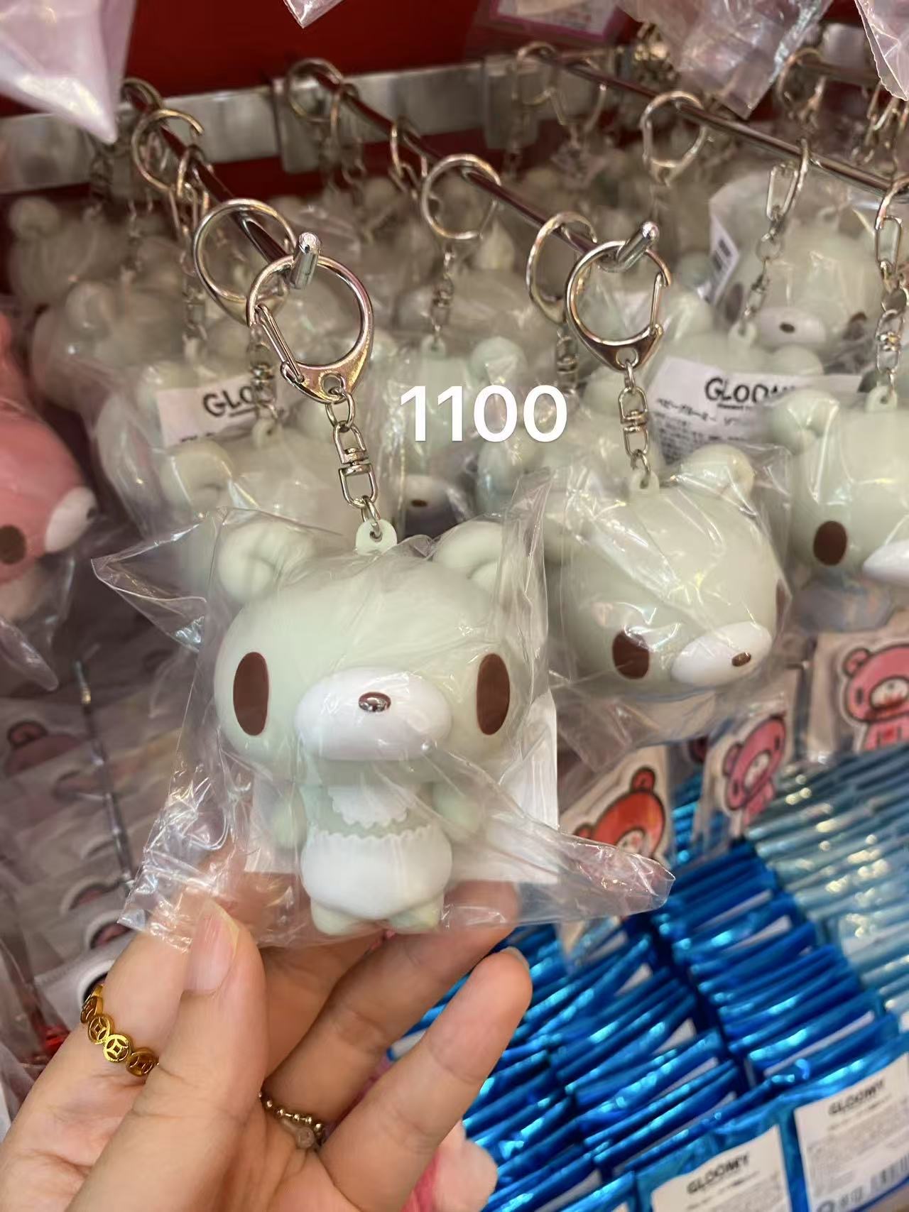 0716婴儿暴力熊 白色 挂件mini