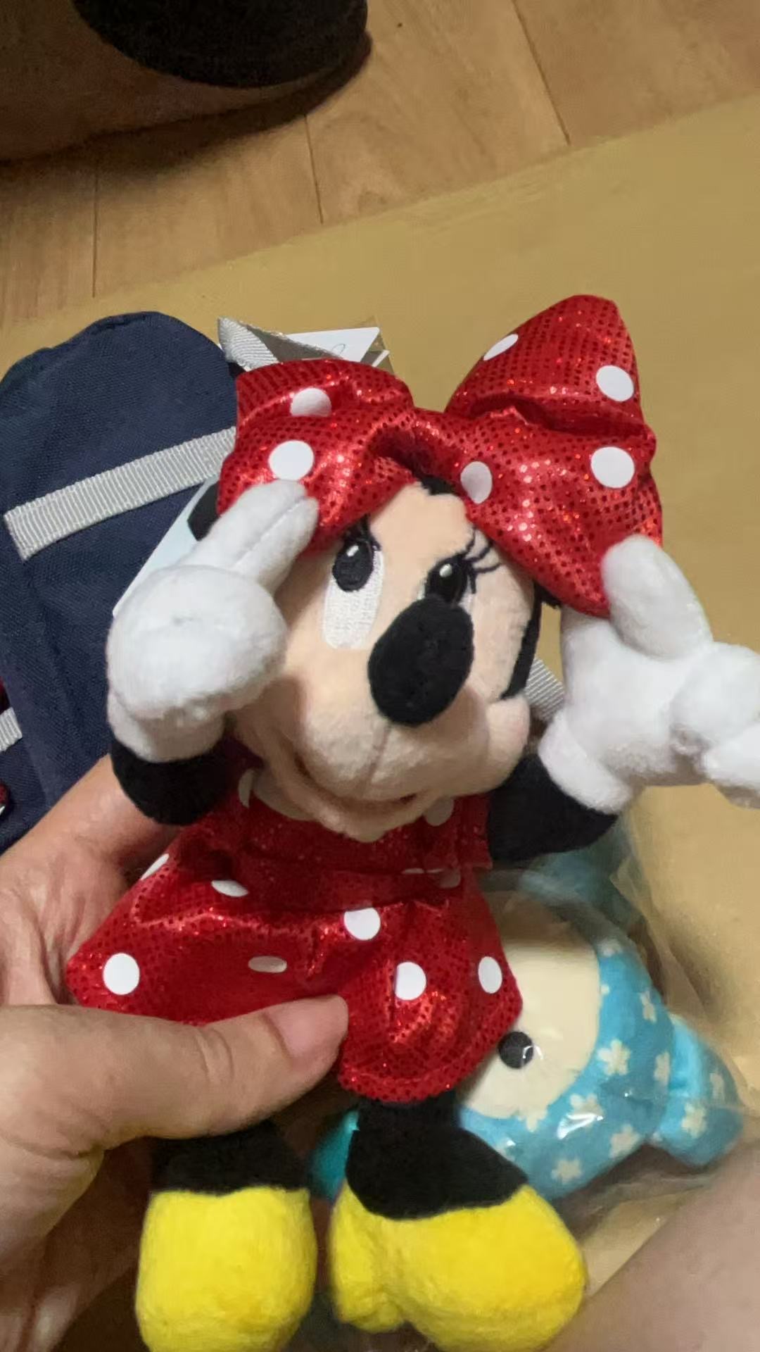 0719迪士尼米妮红色裙子红色蝴蝶结 挂件