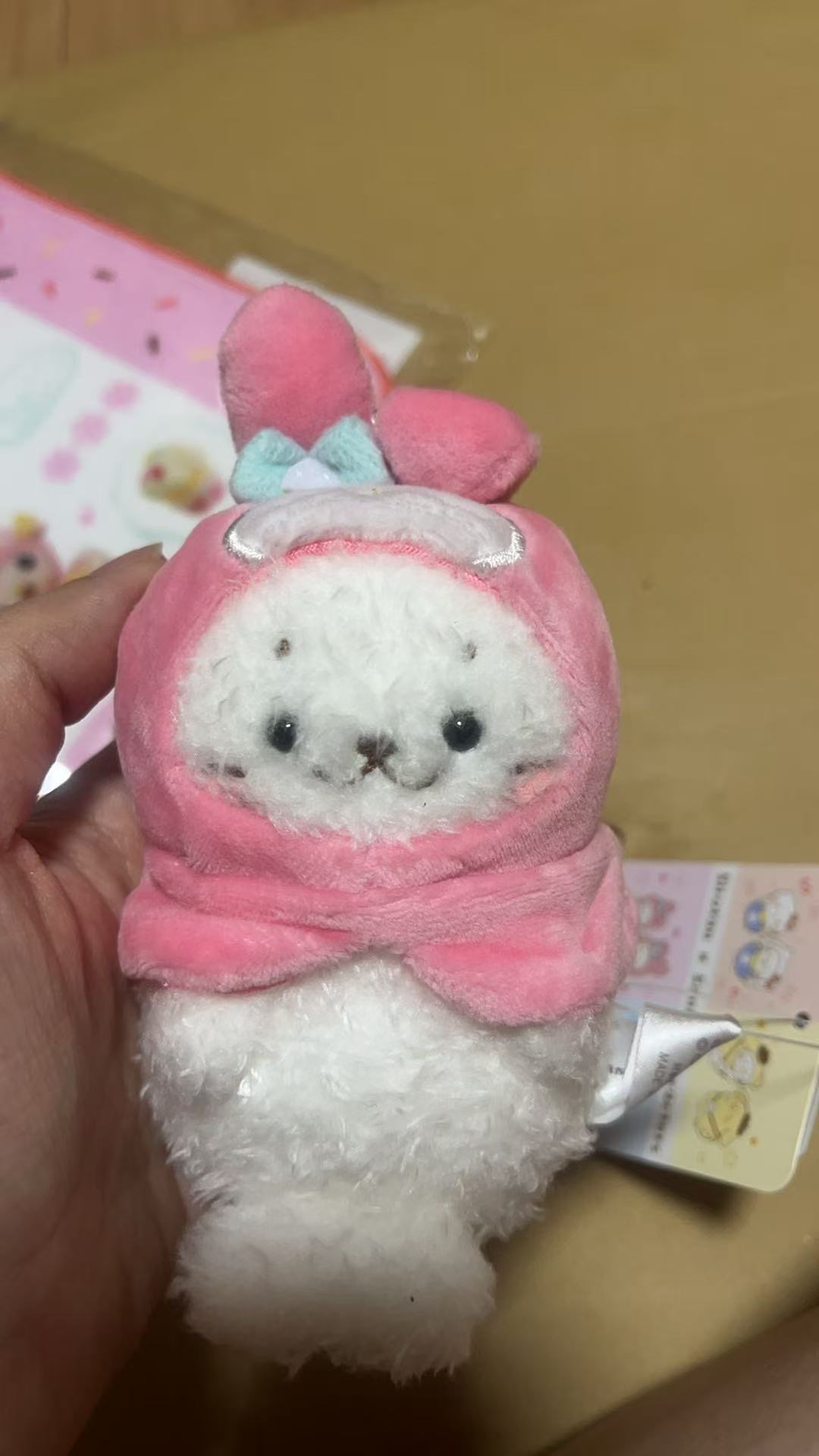 三丽欧 美乐蒂 白色海豹 钥匙扣