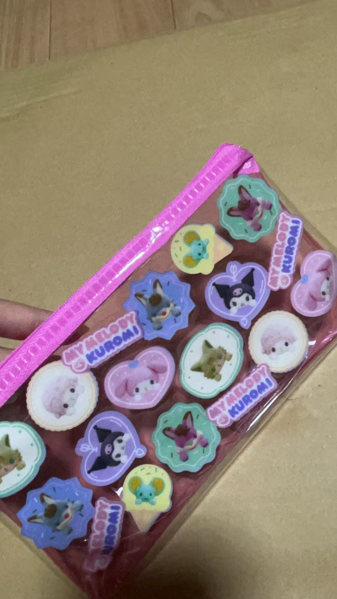 粉色 三丽欧各种可爱图的 pvc 小包