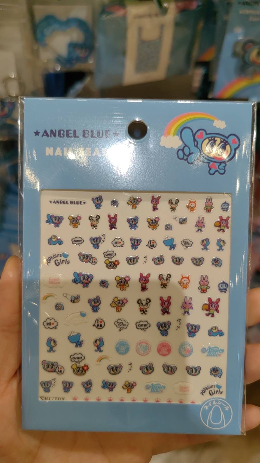 0723ANGEL ELUE天使蓝人物系列贴纸