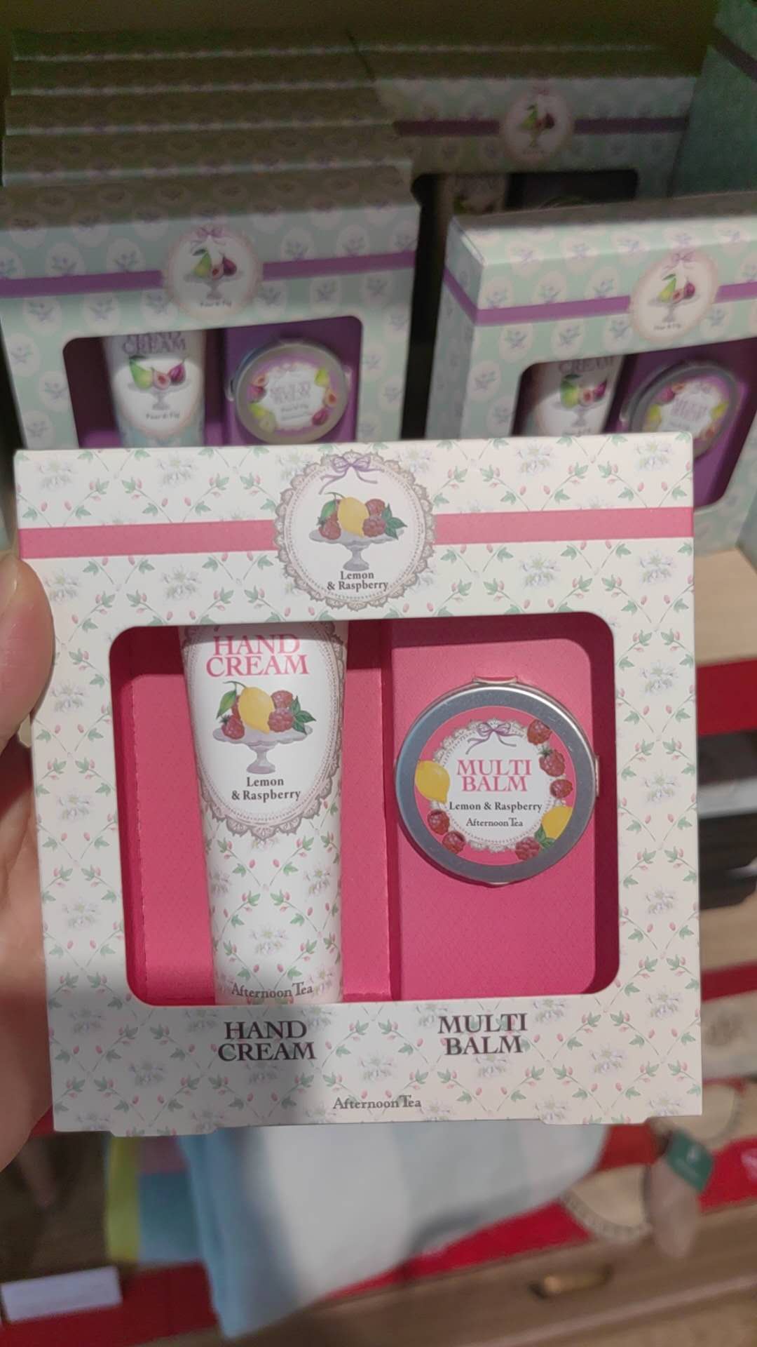 粉色小碎花套盒 护手霜套盒