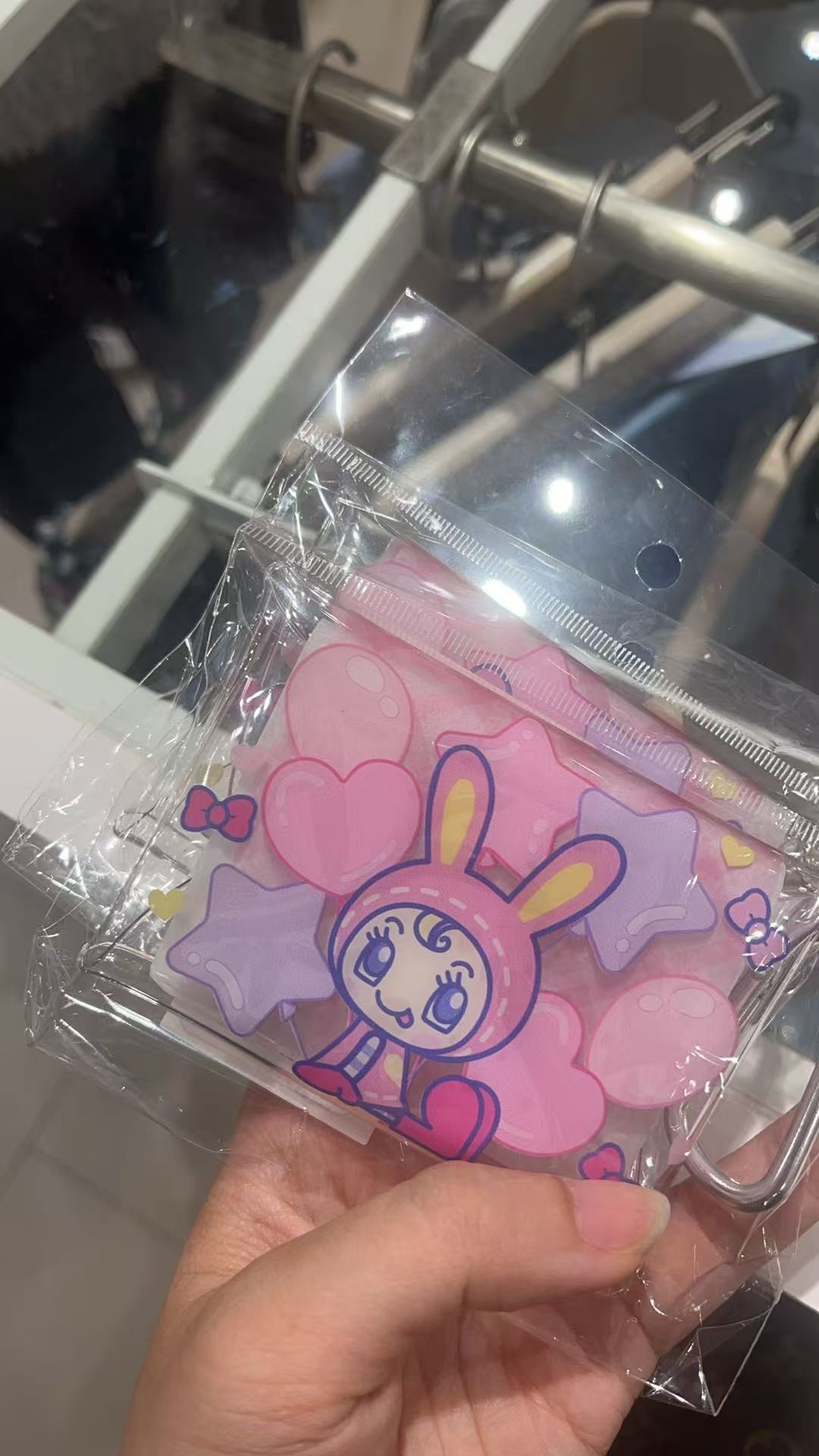 0727三丽鸥粉色小兔子图案透明小包