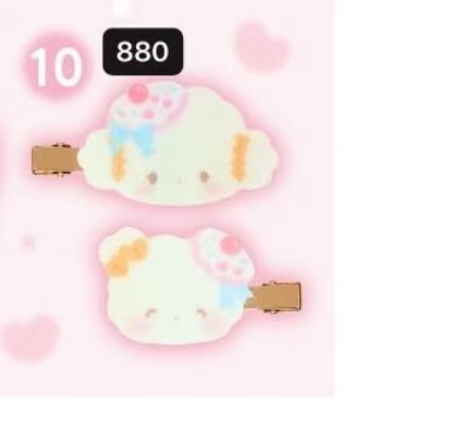 0902 小麦云 一组两个 发夹 
