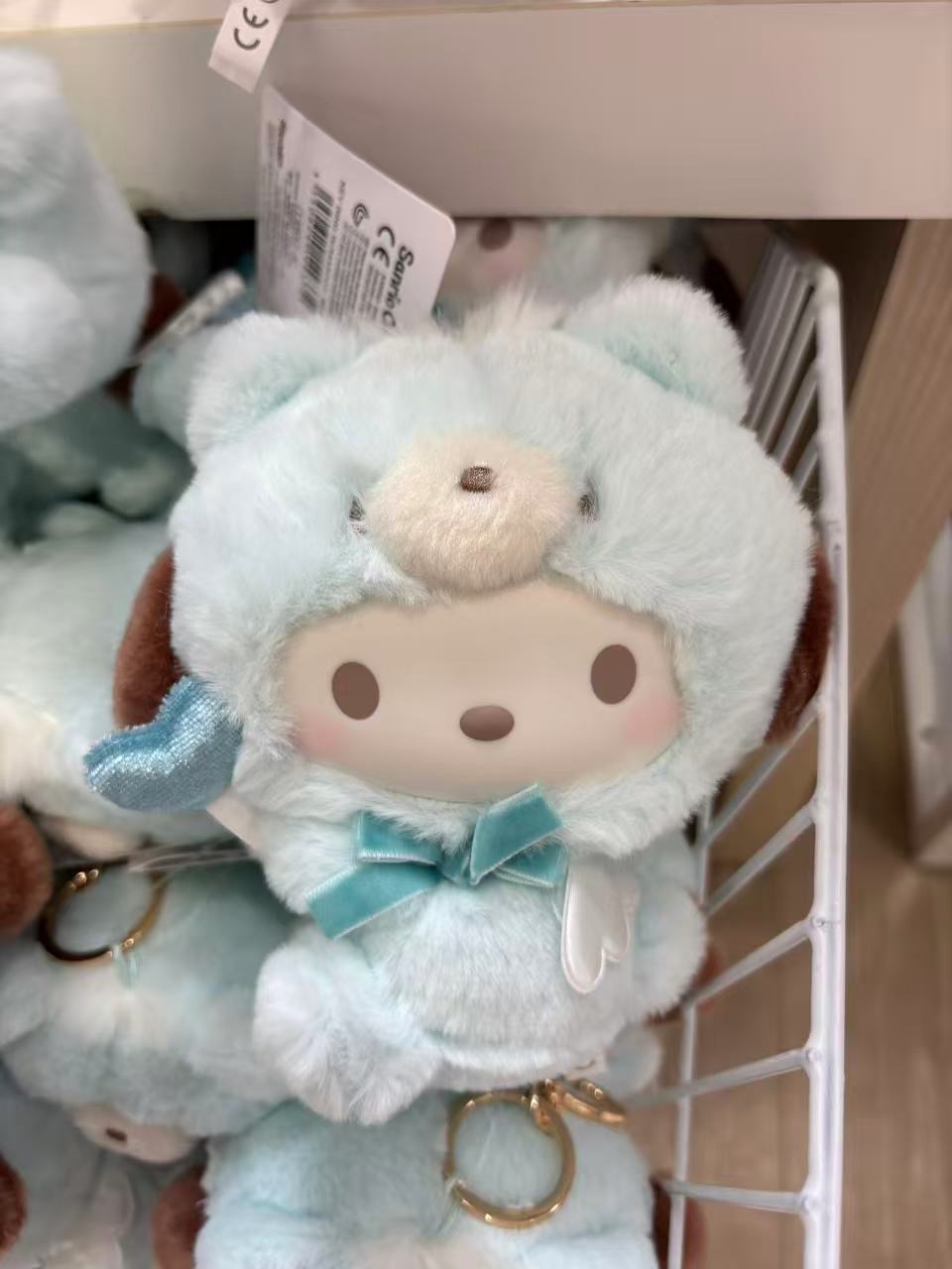 0902三丽鸥 帕恰狗 手拿爱心钥匙扣挂件