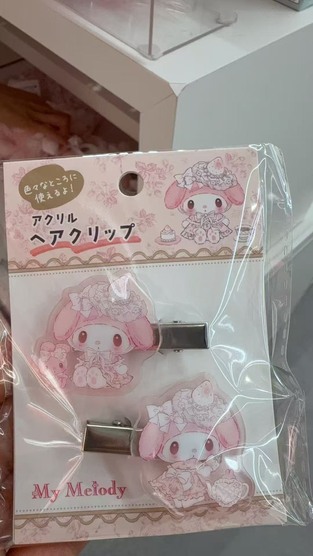 0905 三丽欧 白草莓系列发夹 