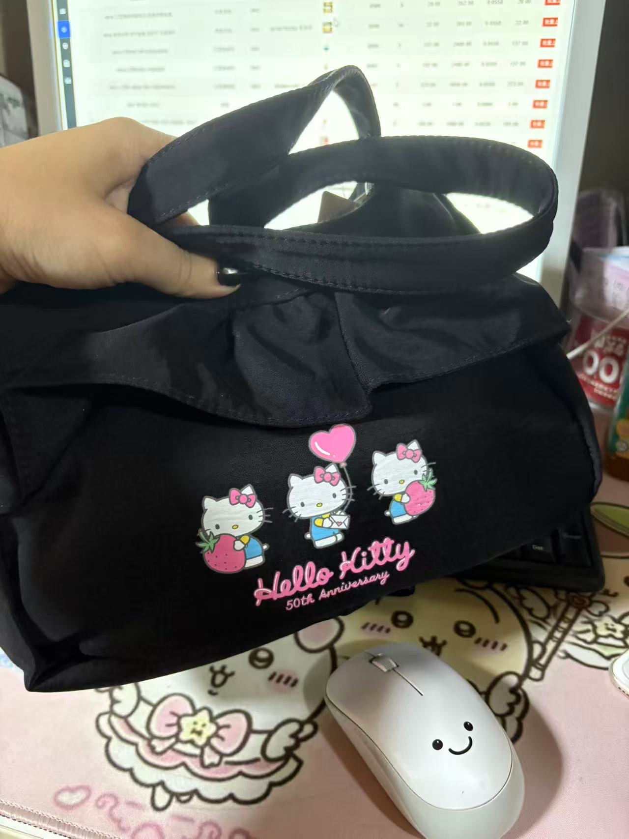 0917 三丽鸥 kt 黑色 包包