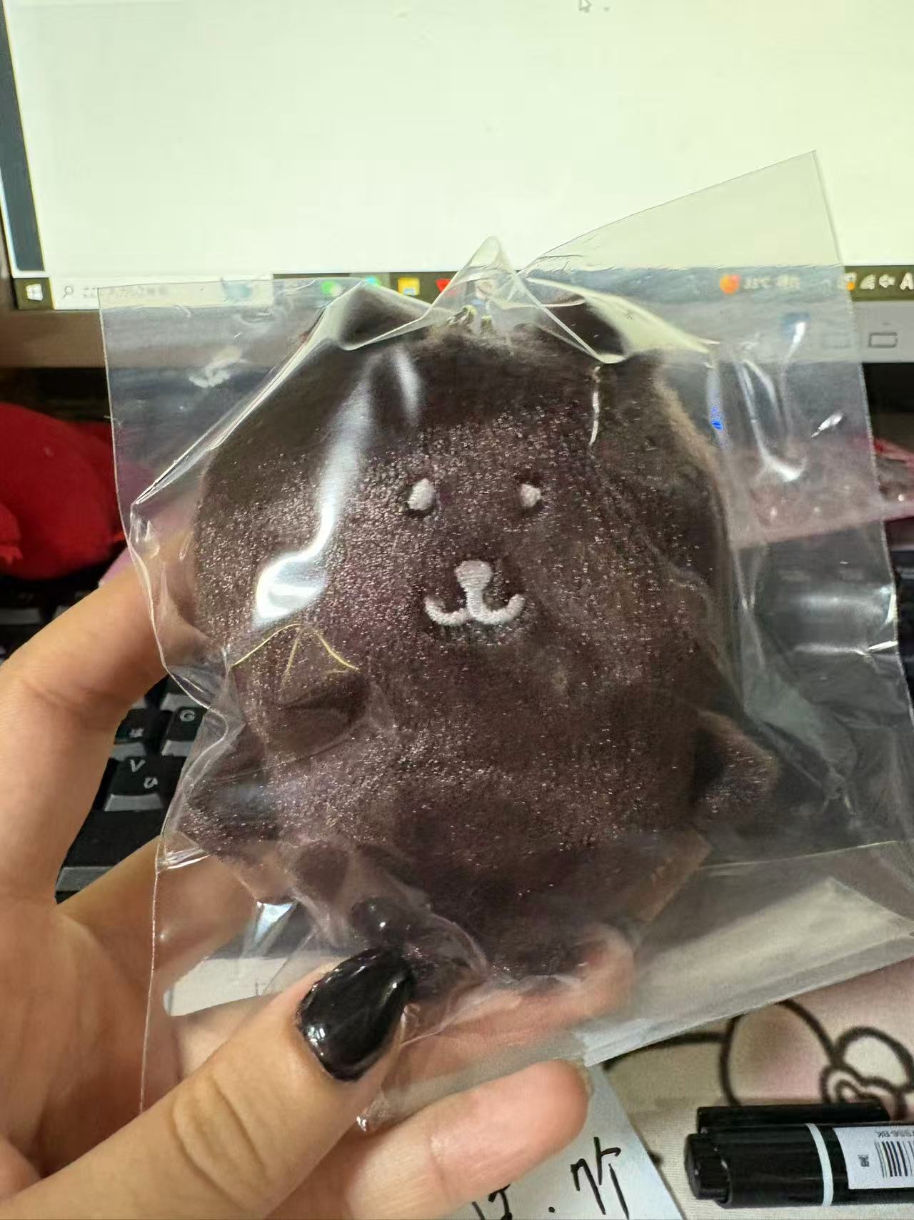 0917 自嘲熊 深棕色熊 挂件