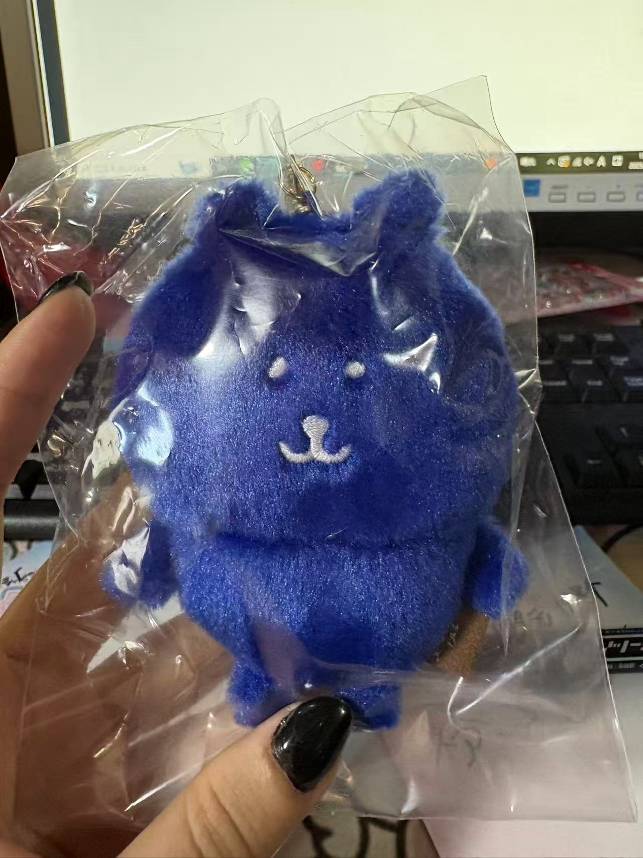 0917 自嘲熊 蓝色熊 挂件