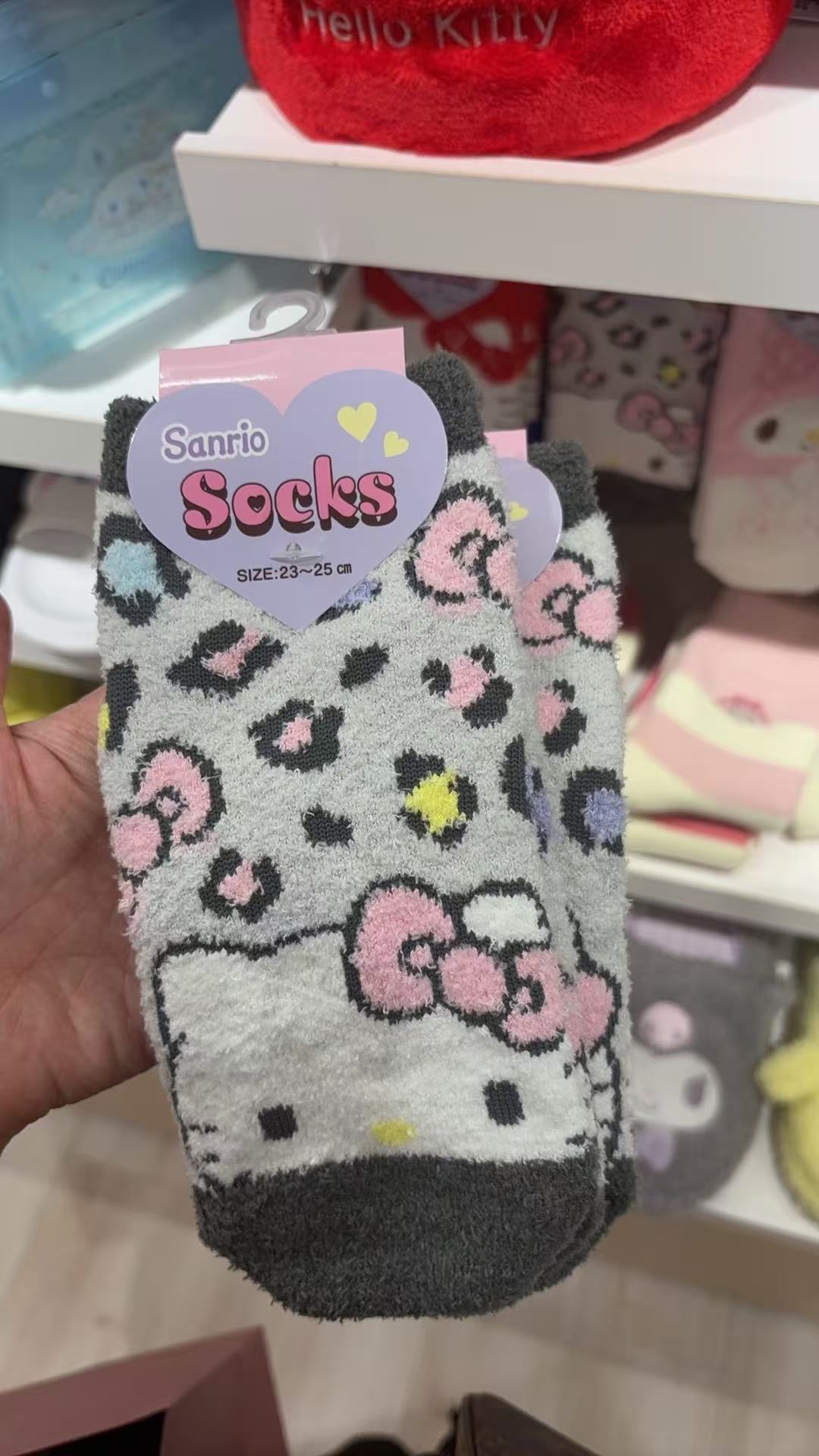 0918 三丽鸥 kt 灰色 袜子SIZE:23~25 cm