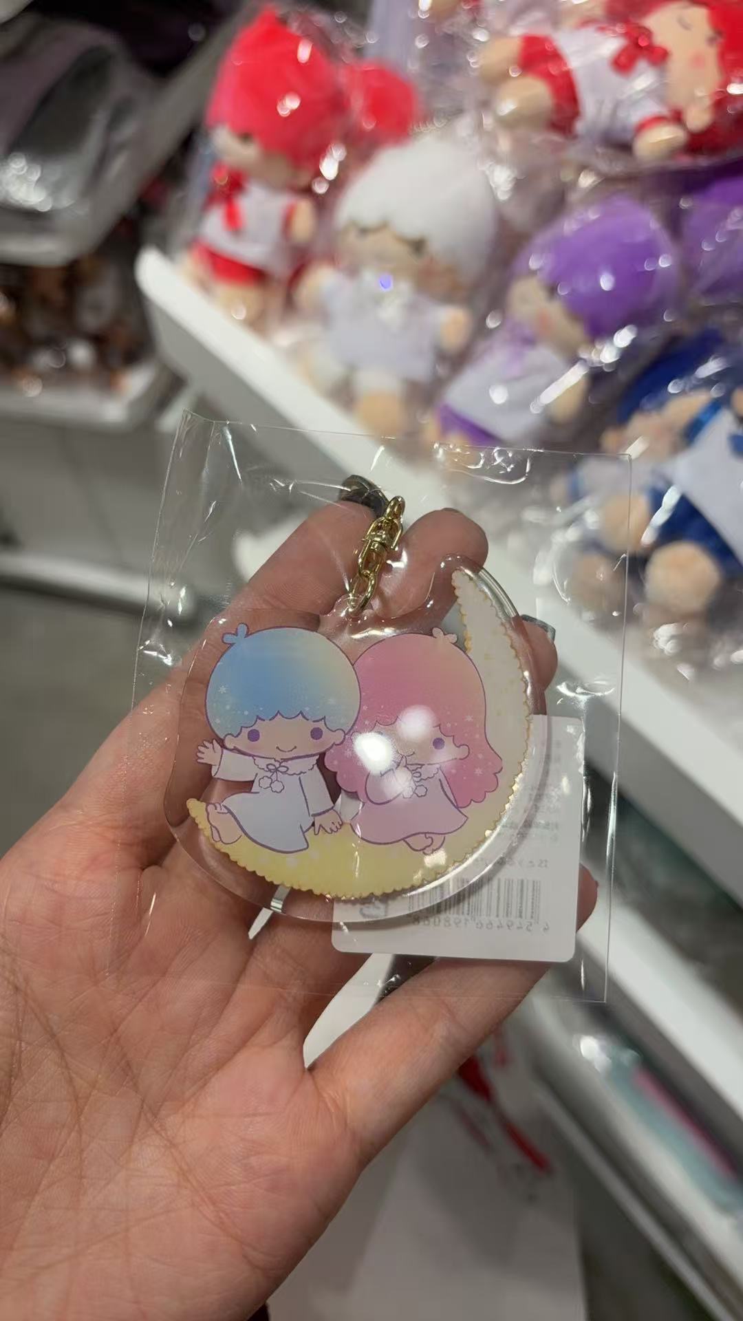 0919 三丽鸥 双子星坐在月亮上 亚克力挂件