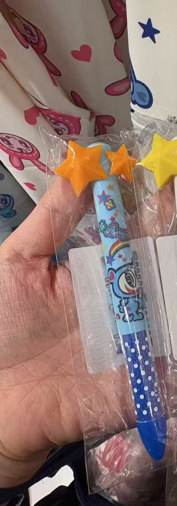 0920 Narumiya 蓝色橘色星星笔 