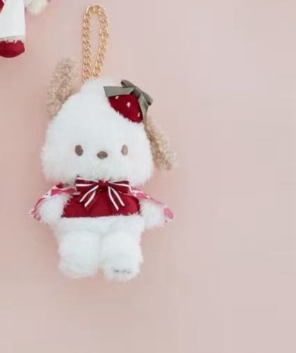 0922MDF 三丽欧 帕恰狗 红色上衣 毛绒挂件