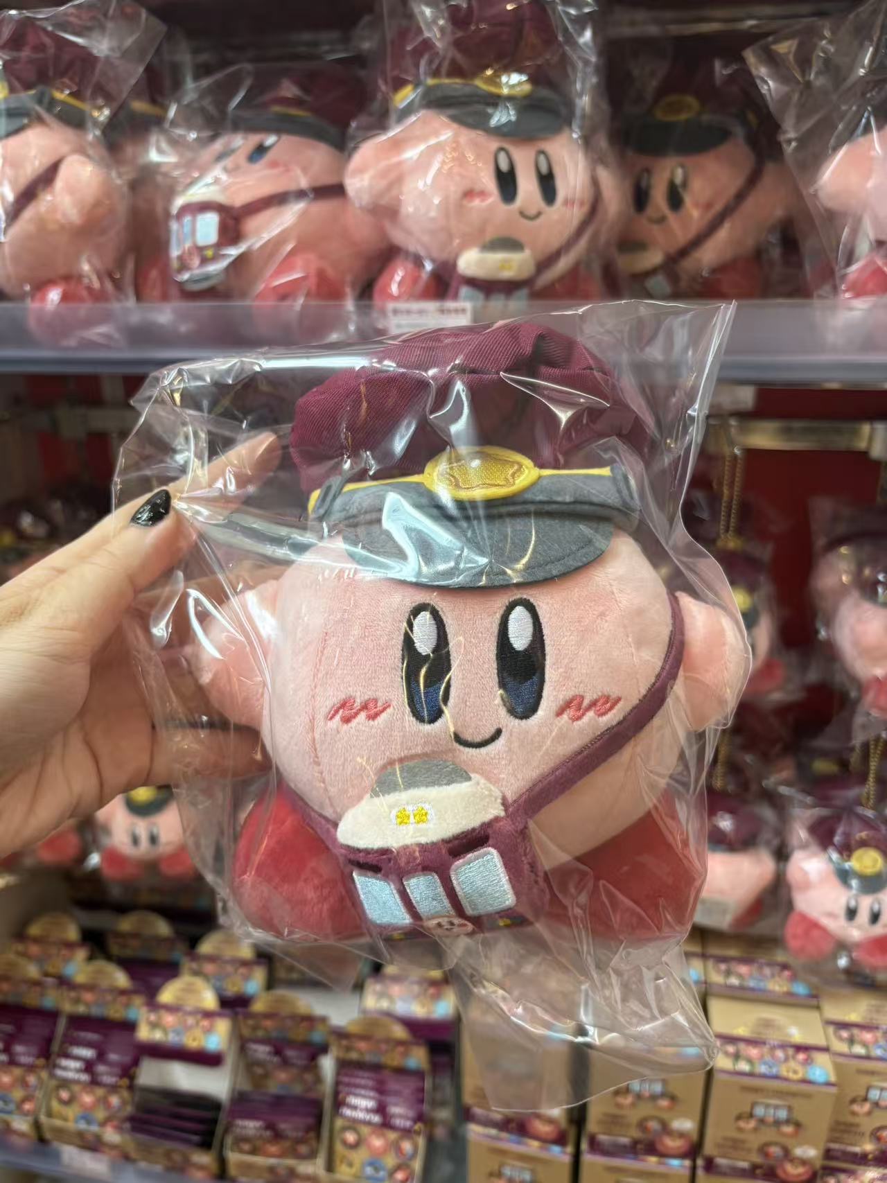 0921 酱紫色礼帽 卡比星 斜挎小包 玩偶