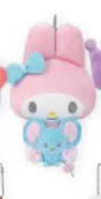 0921 三丽欧 好朋友系列 美乐蒂 胸前宝蓝色象 毛绒挂件