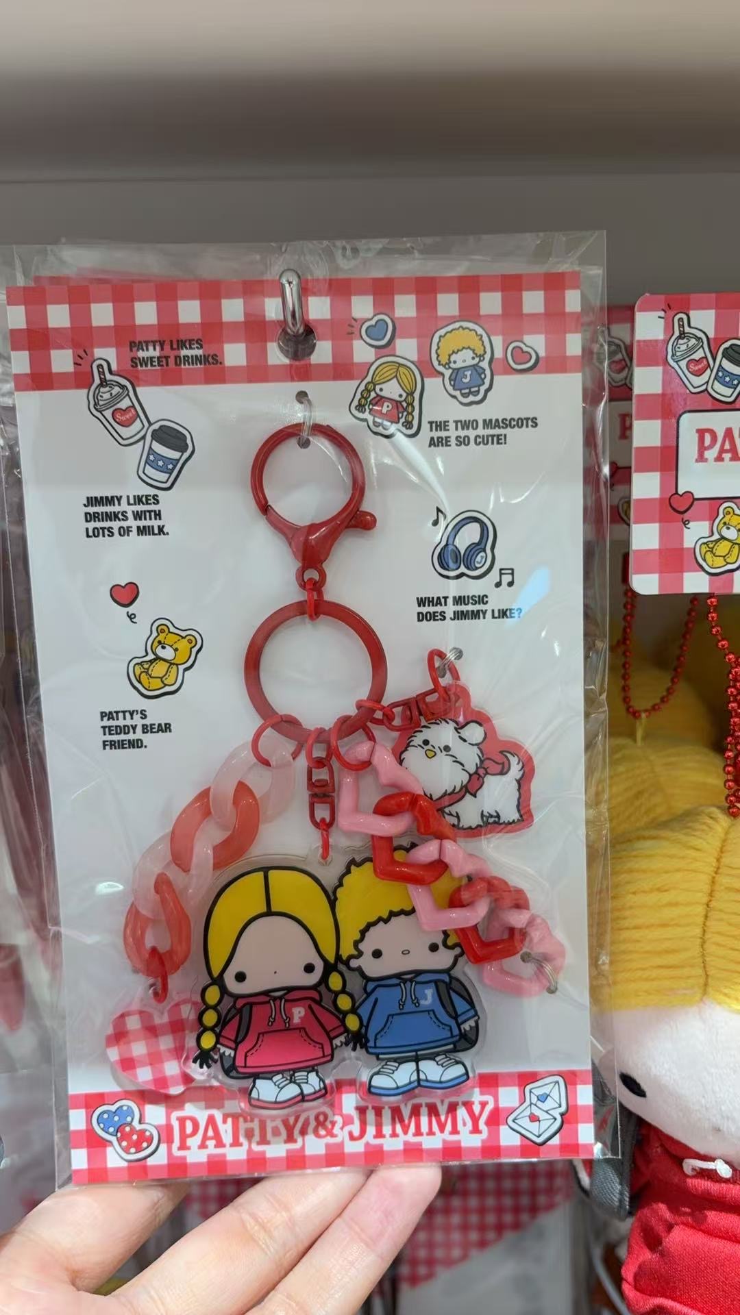 0921 三丽欧 黄色头发男孩女孩 红色吊坠 亚克力挂件