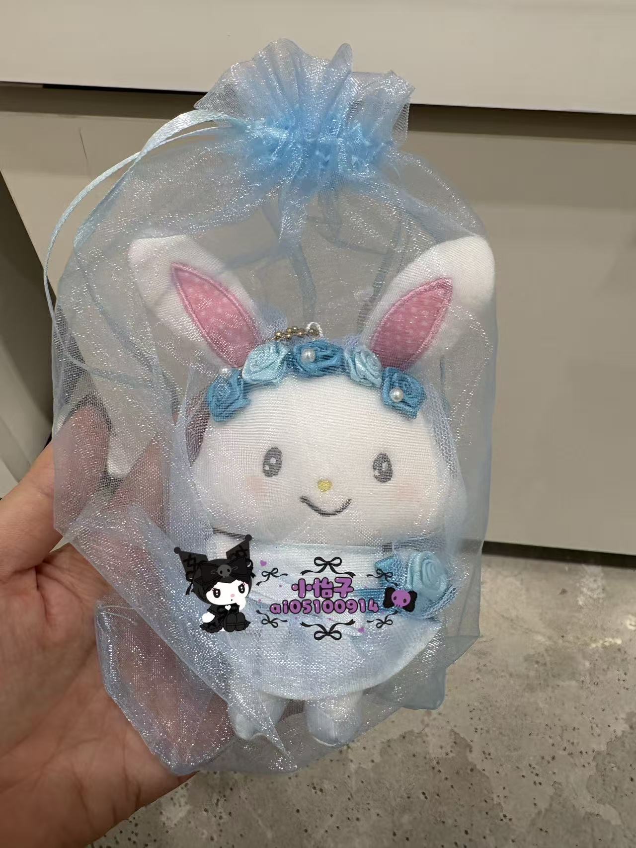 0924 三丽鸥 花嫁 蓝纱 玫瑰许愿兔