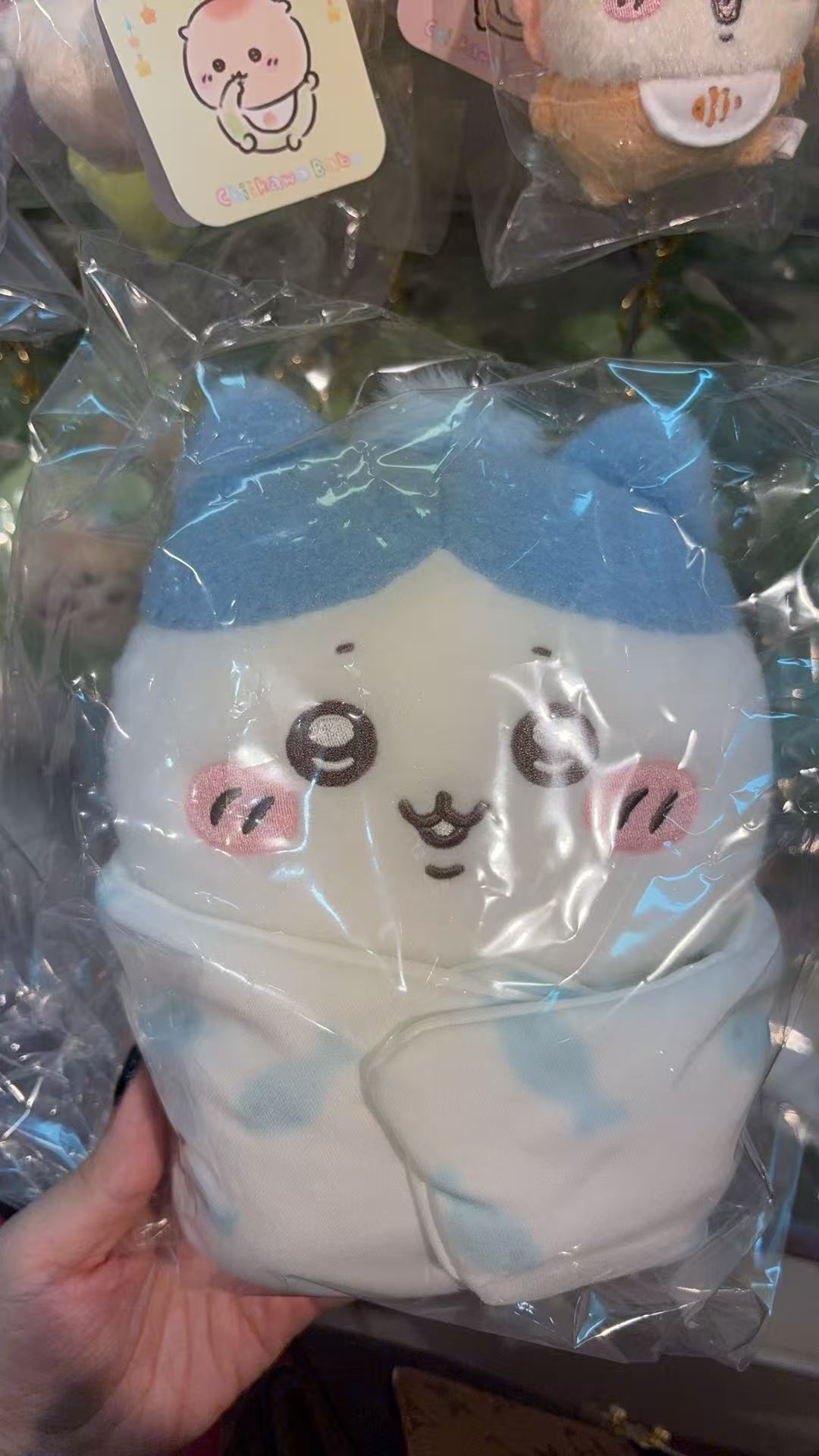 0929 CKW小八 蓝色头发 白色襁褓小鱼图案 玩偶