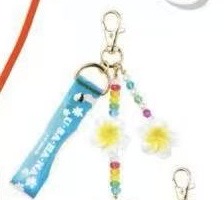 1004 三丽鸥 彩色珠 鸡蛋花 手机链