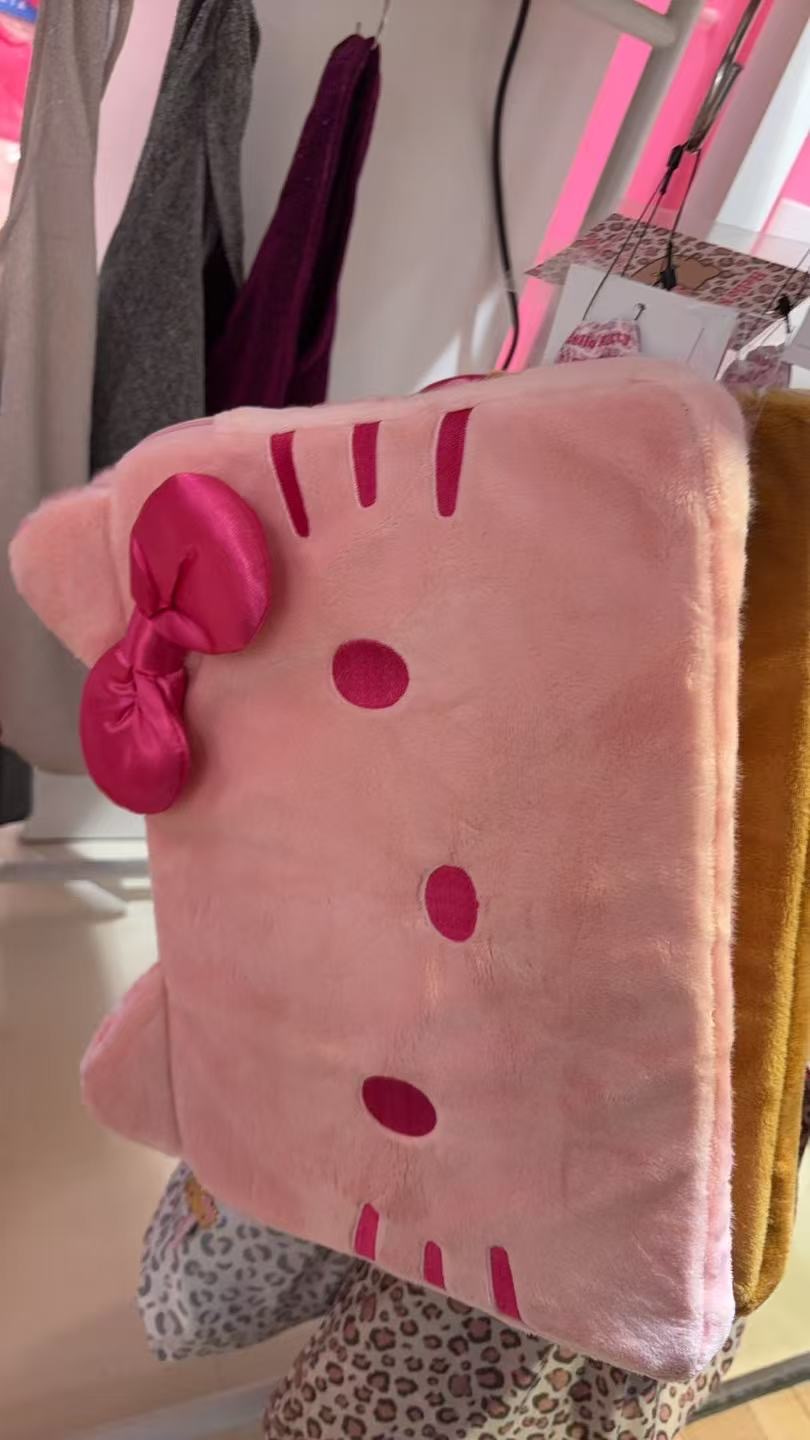 1001 三丽鸥kitty联名 毛绒电脑收纳包