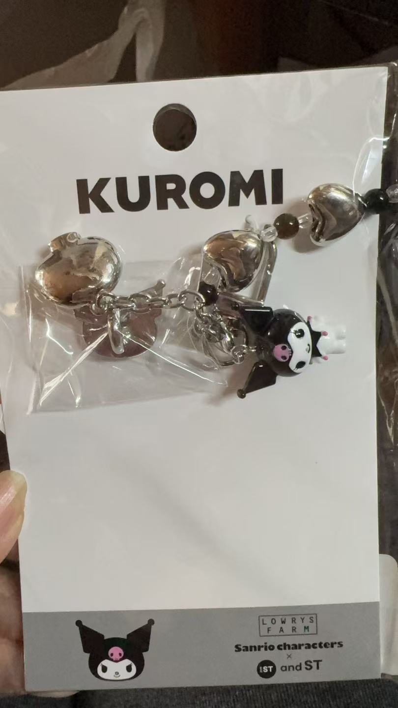 1001.铁链爱心 库洛米手链 钥匙扣