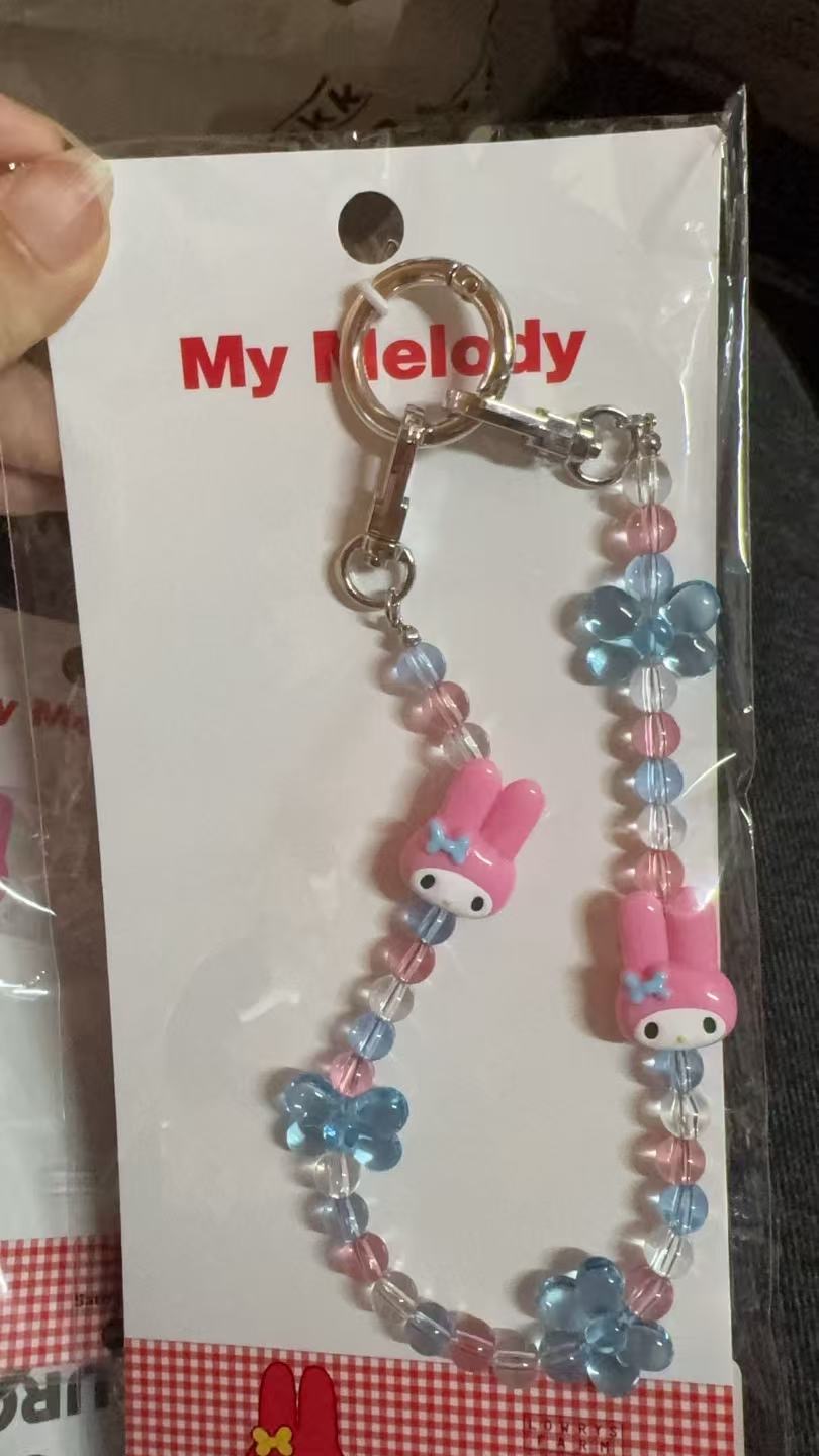 1001 粉丝美乐蒂 链珠 钥匙扣 塑料挂件