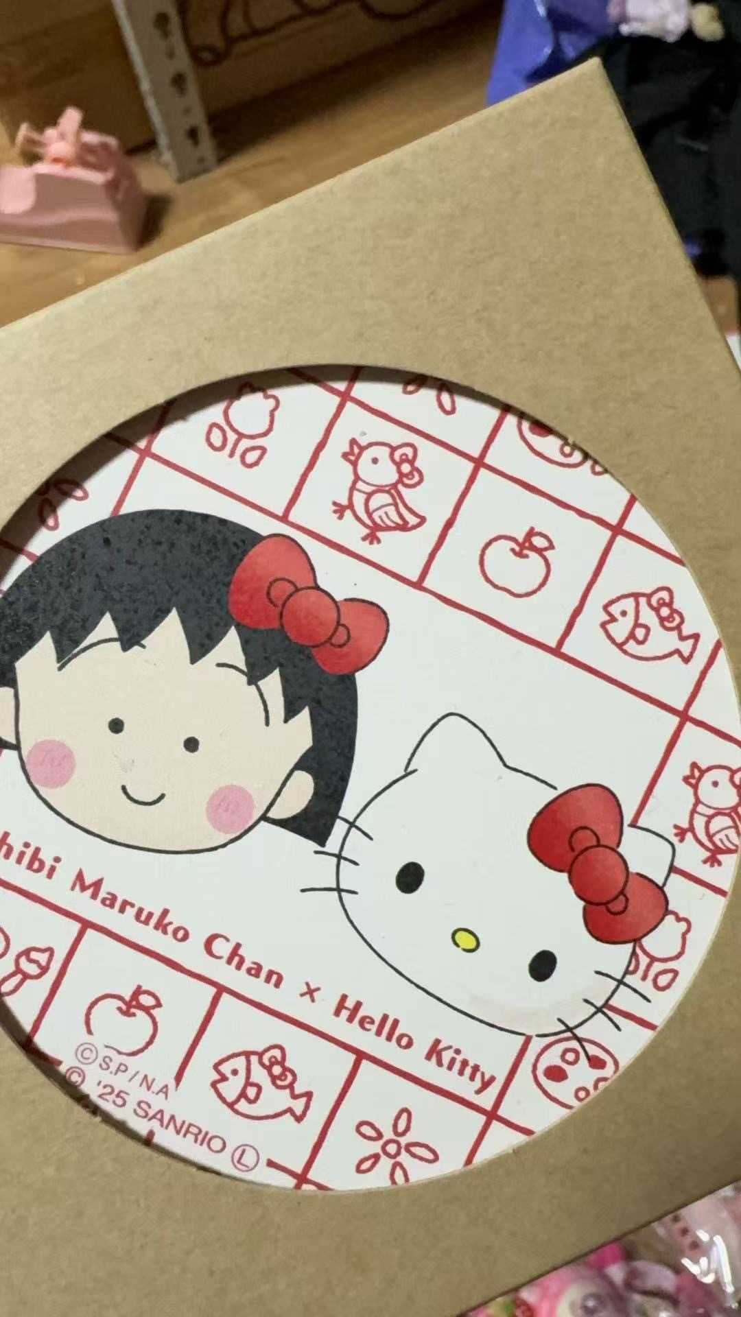 1008 三丽鸥 樱桃小丸子kt联名 杯垫