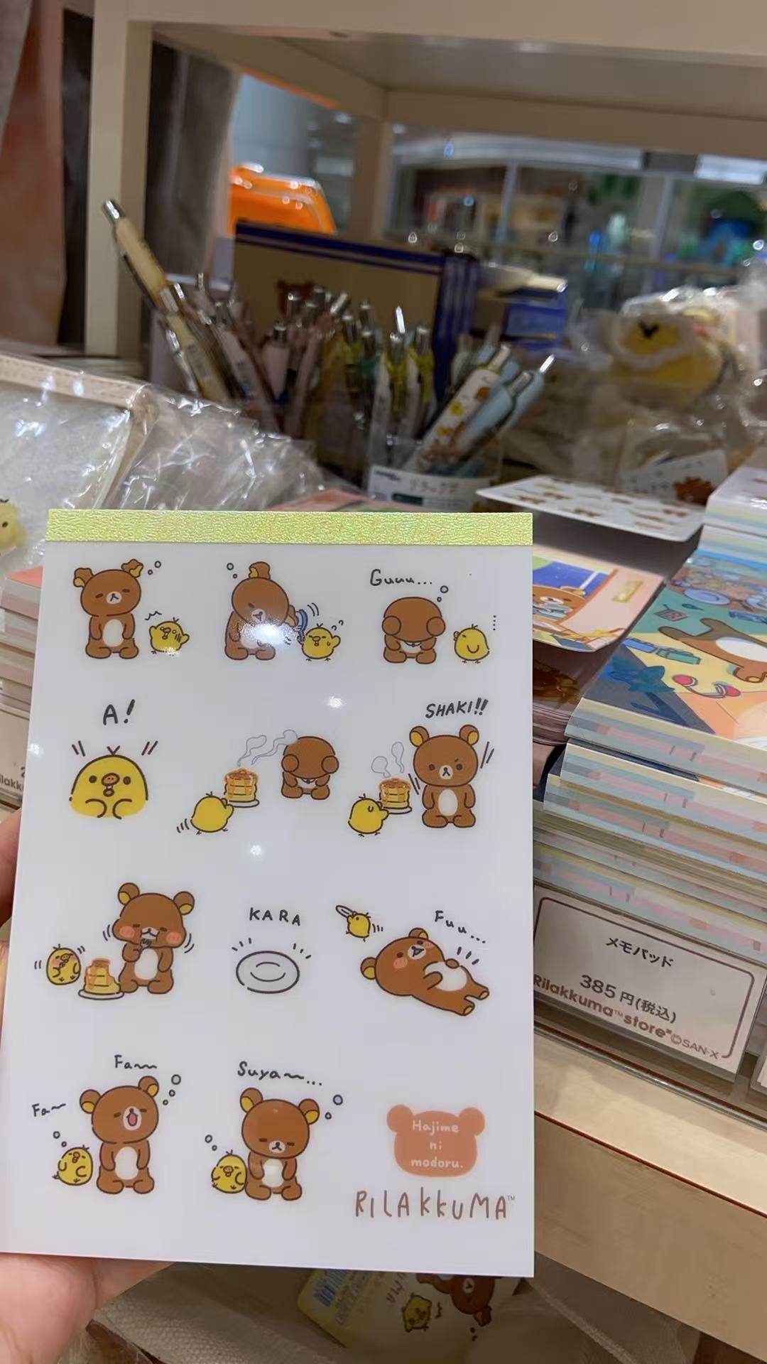 1009 熊哥带小鸡图案 便签本