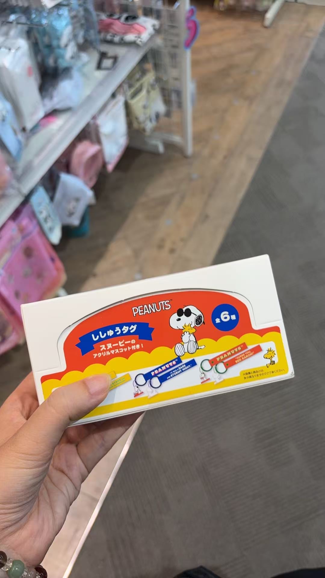 1013 史努比刺绣钥匙扣盲盒 ししゆうタグス 端盒6个